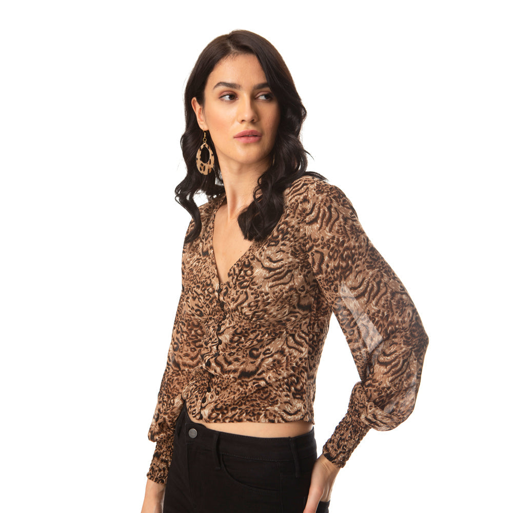 Leopard Ador Crop Top