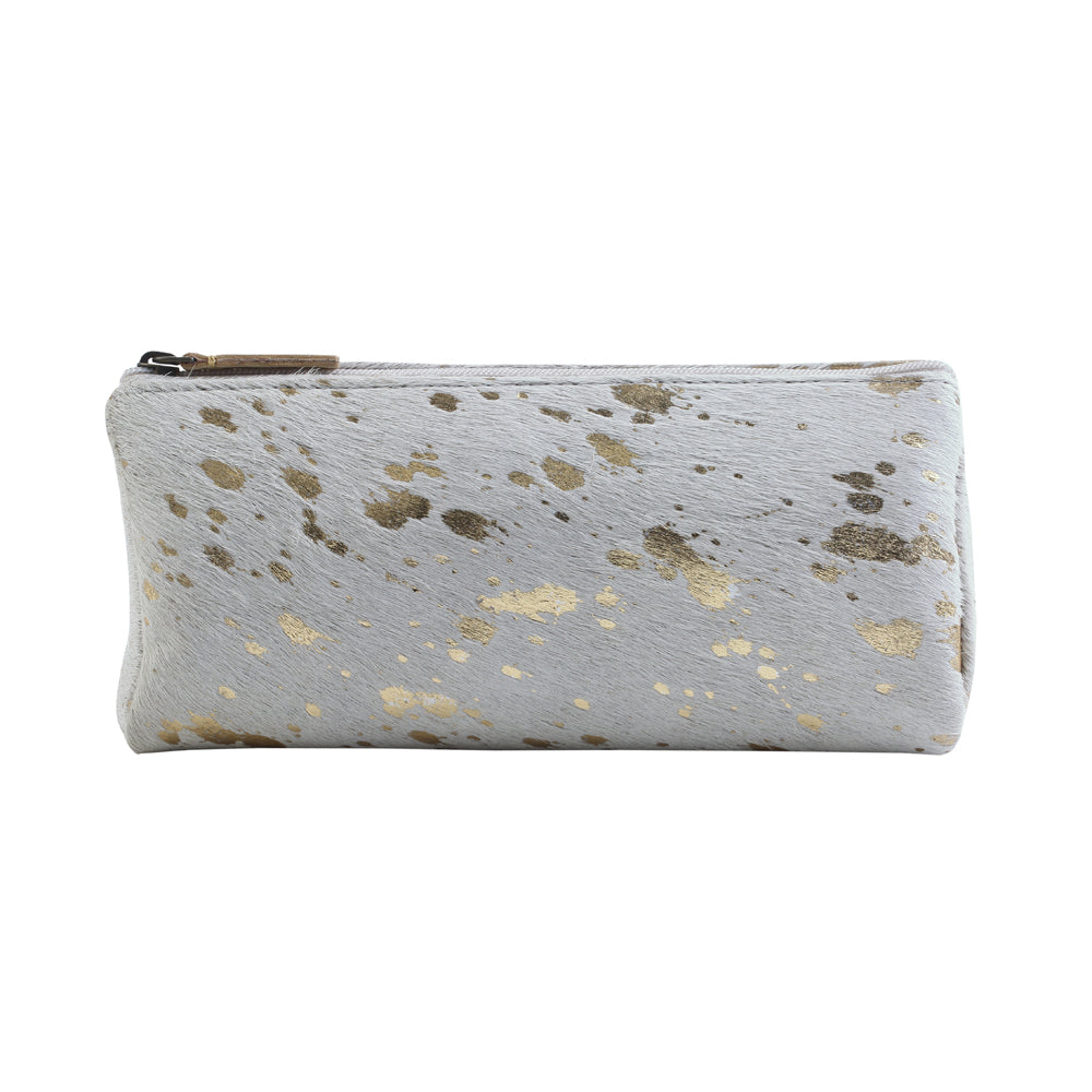 STARDUST POUCH LEATHER AND HAIRON MULTI POUCH