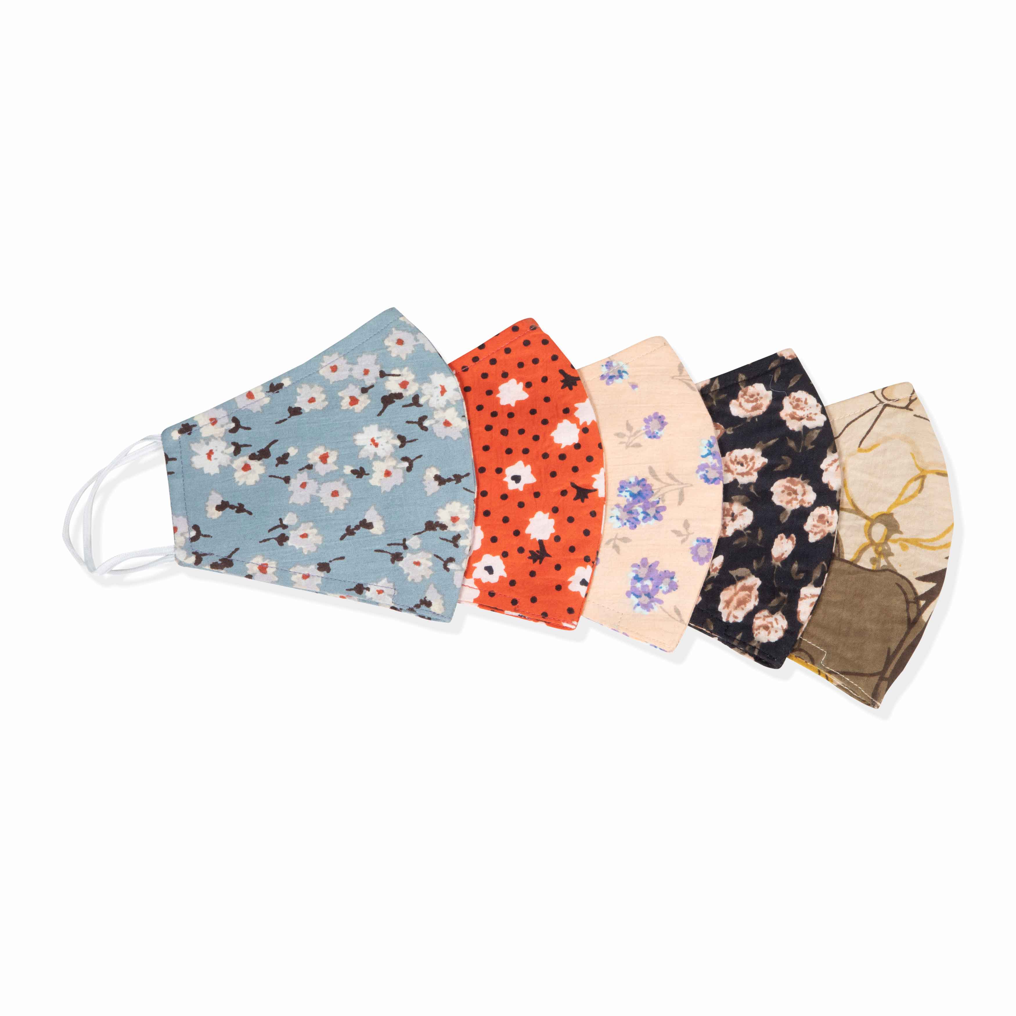 Flora Madness (5-Pack) Reusable Face Masks