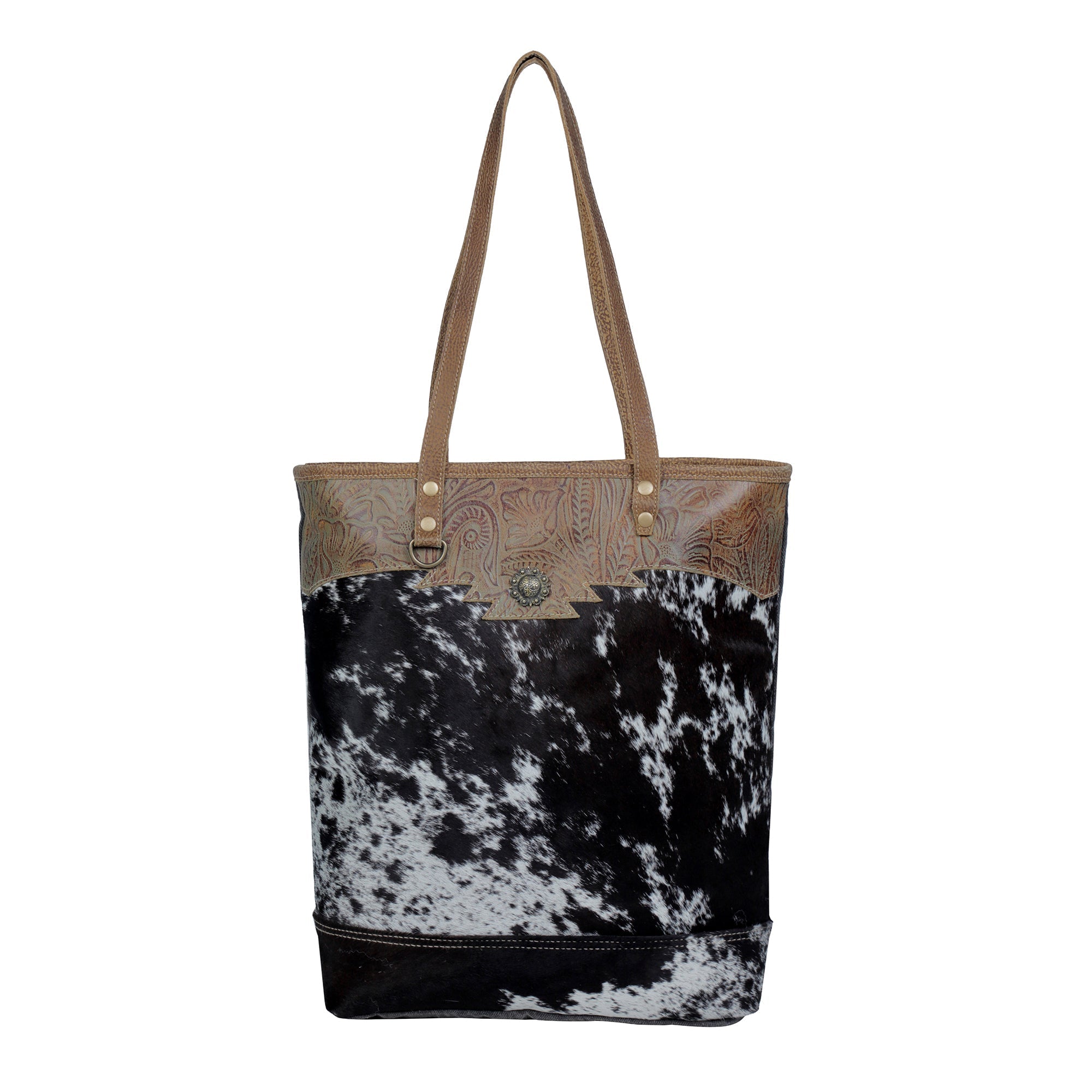 Sooty Specks Canvas & Hairon Bag