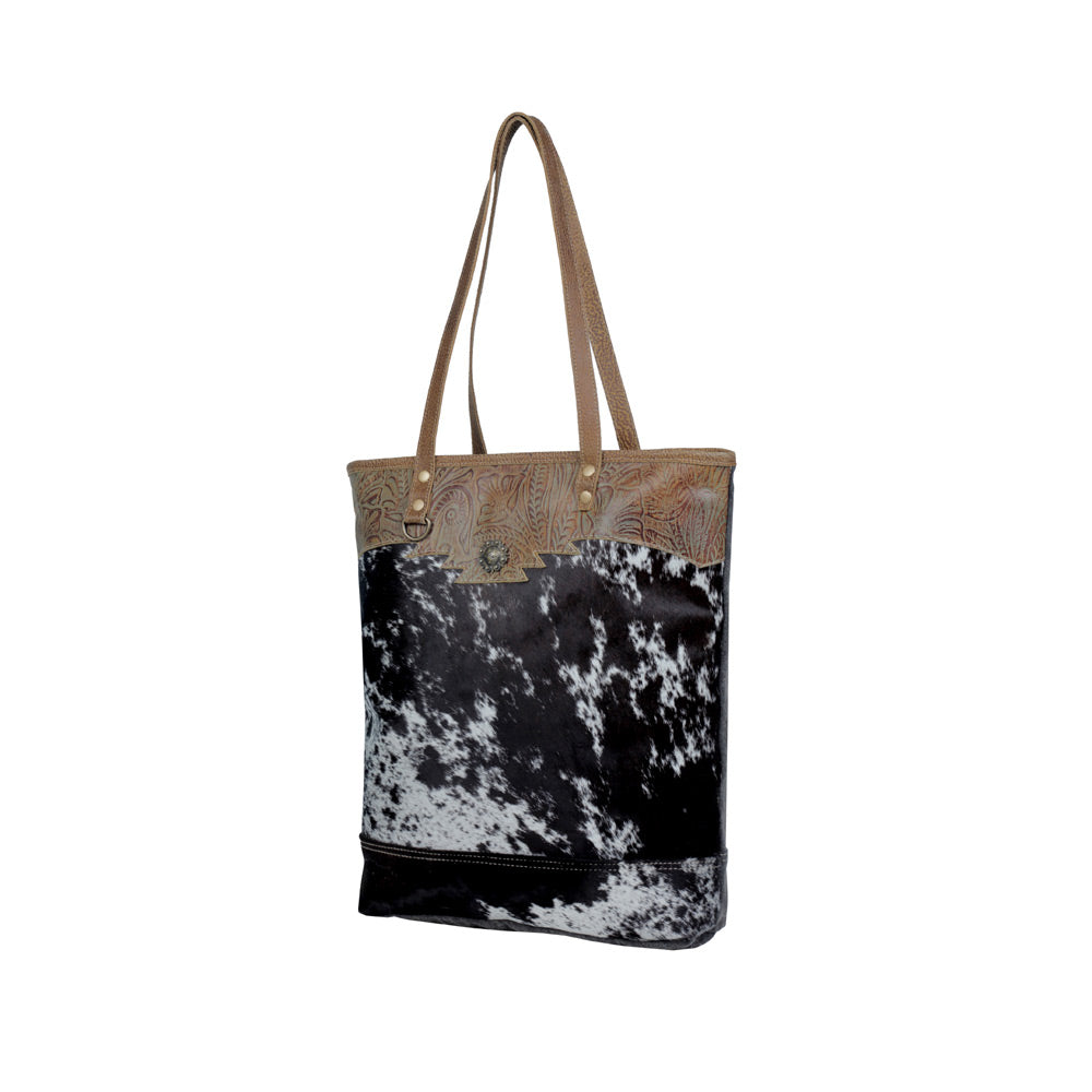 Sooty Specks Canvas & Hairon Bag