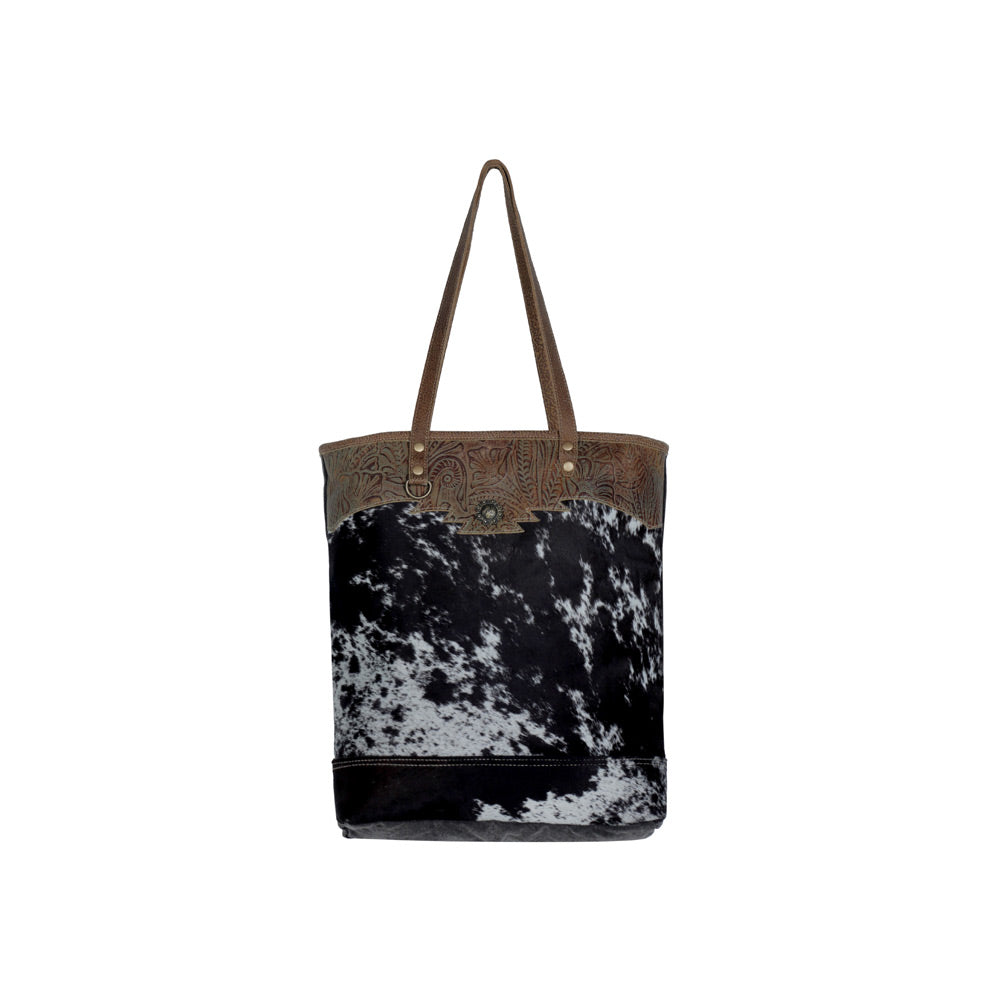 Sooty Specks Canvas & Hairon Bag