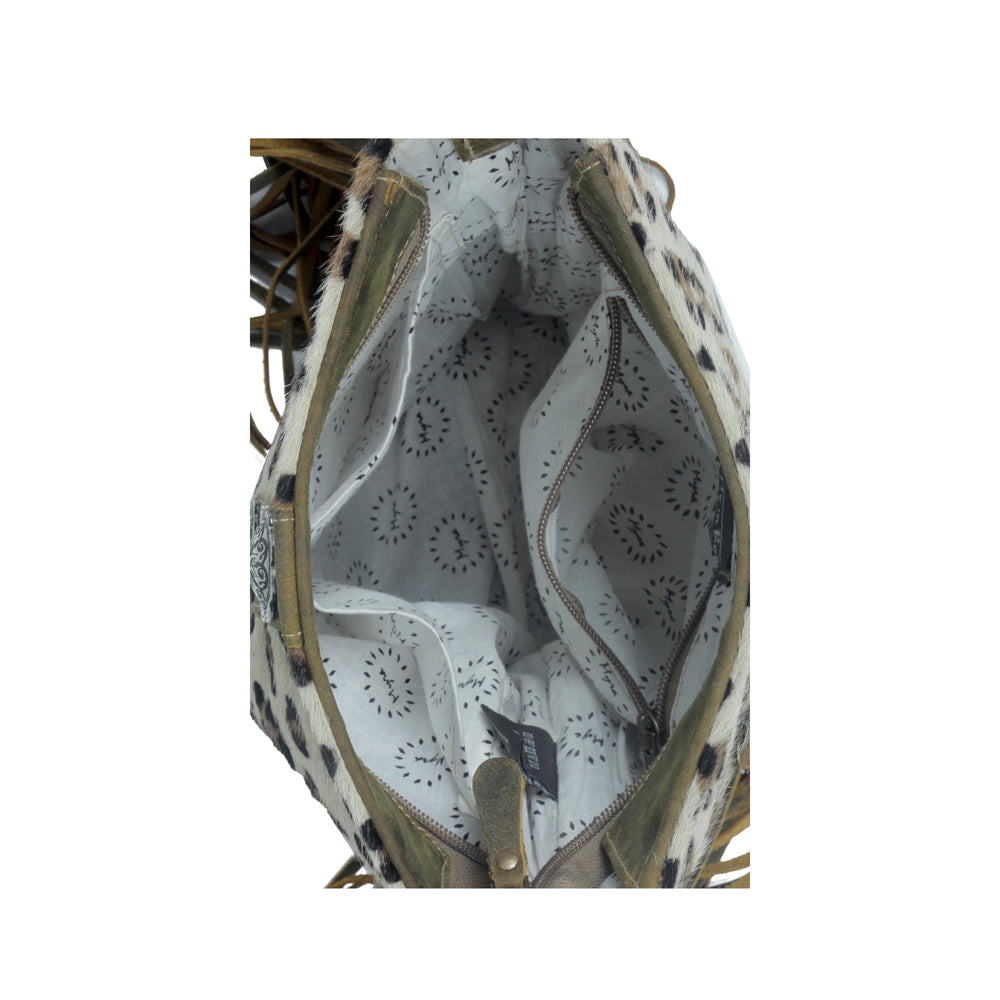 Ornamental Leather & Hairon Bag