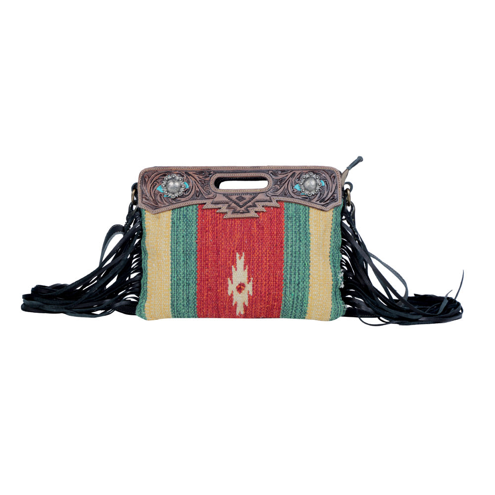 Rubious Hand-Tooled Bag