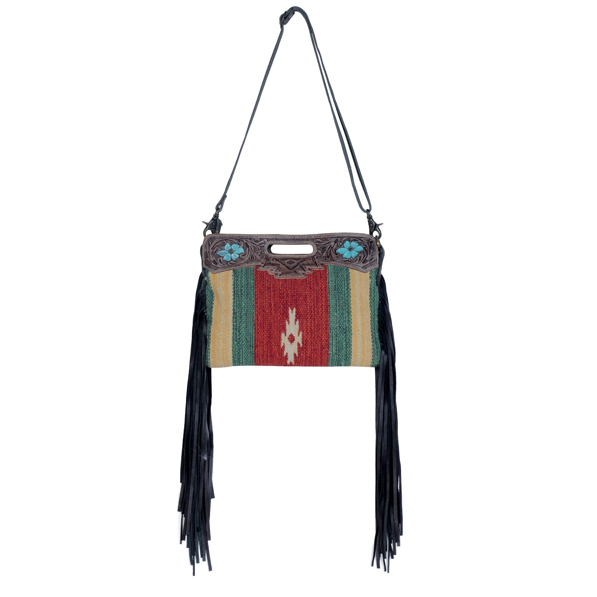 Rubious Hand-Tooled Bag