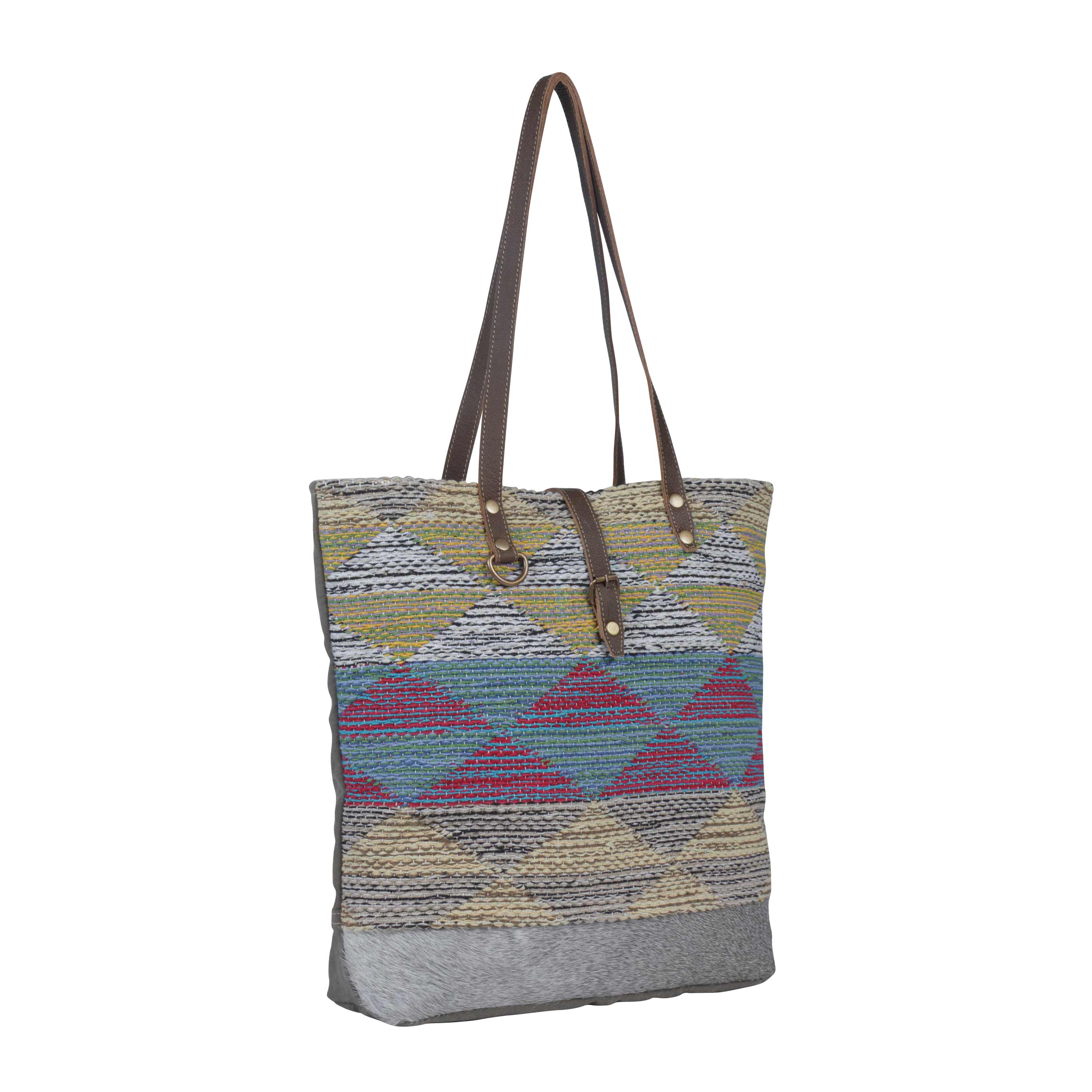 Multicolored Waves Tote Bag,