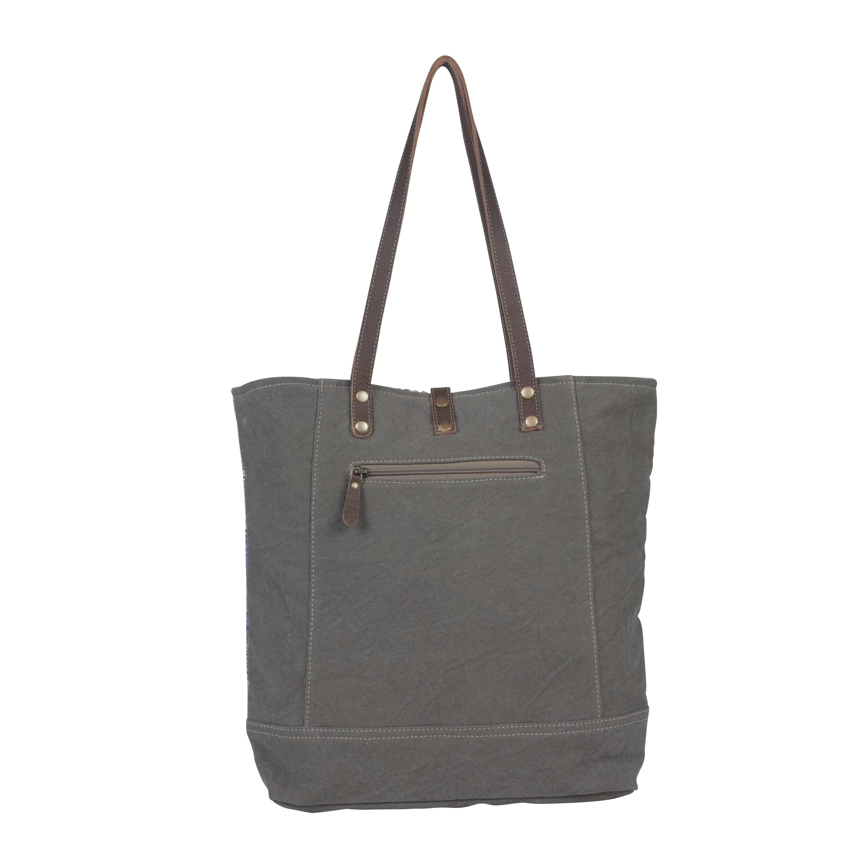 Multicolored Waves Tote Bag,