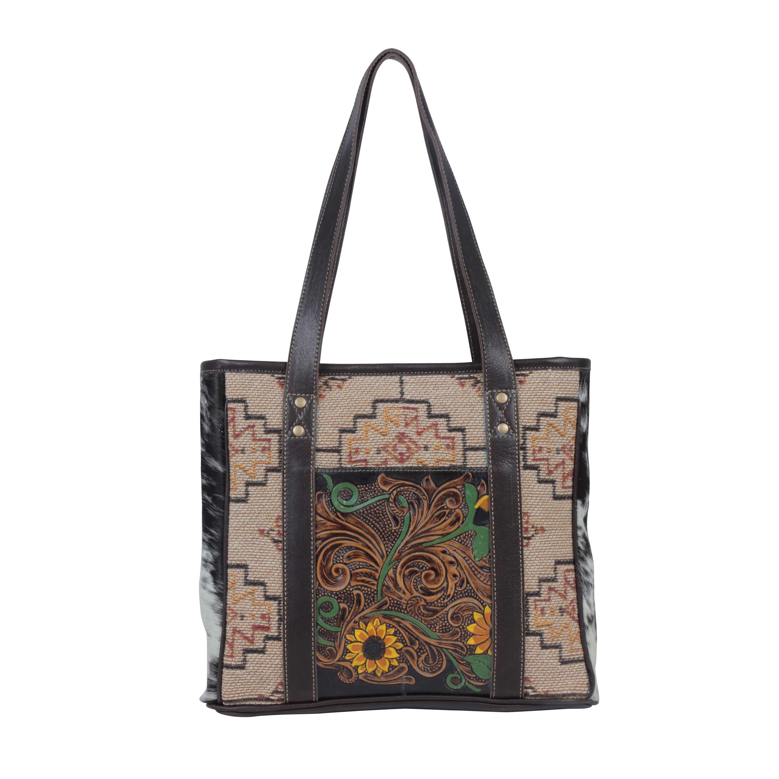 Fleur Hand-Tooled Bag