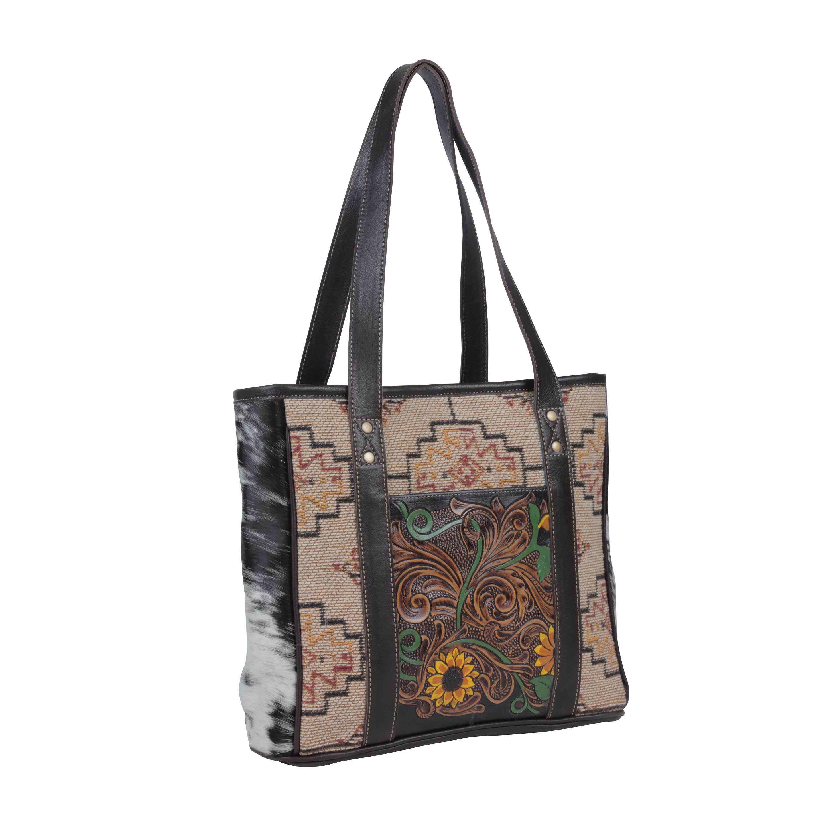 Fleur Hand-Tooled Bag