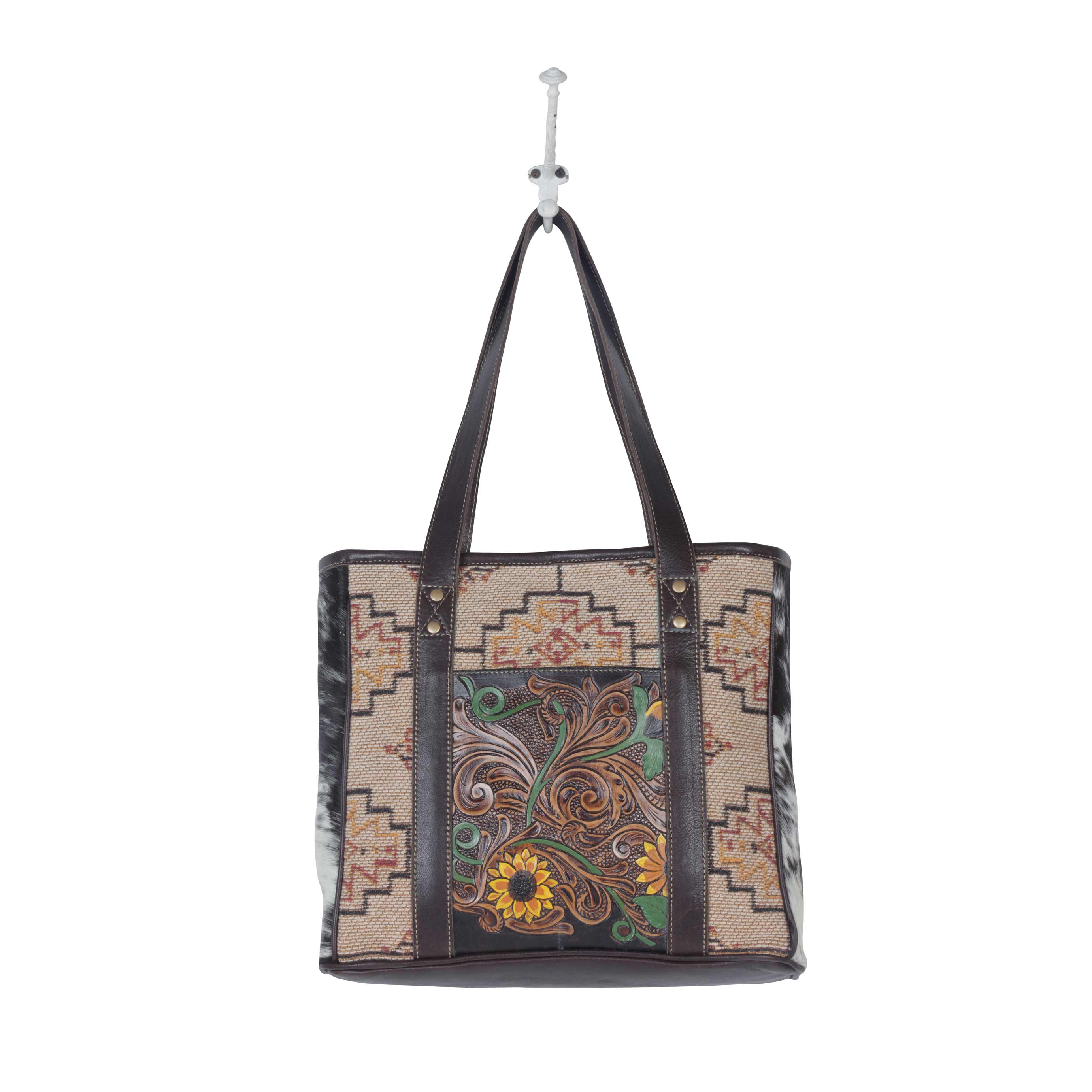 Fleur Hand-Tooled Bag