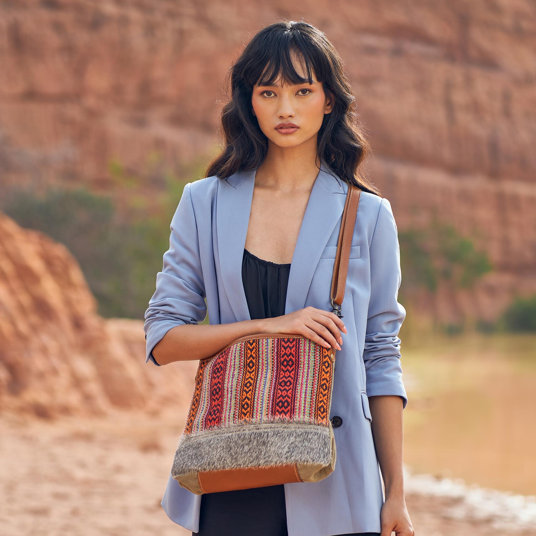 Coral Hues Shoulder Bag