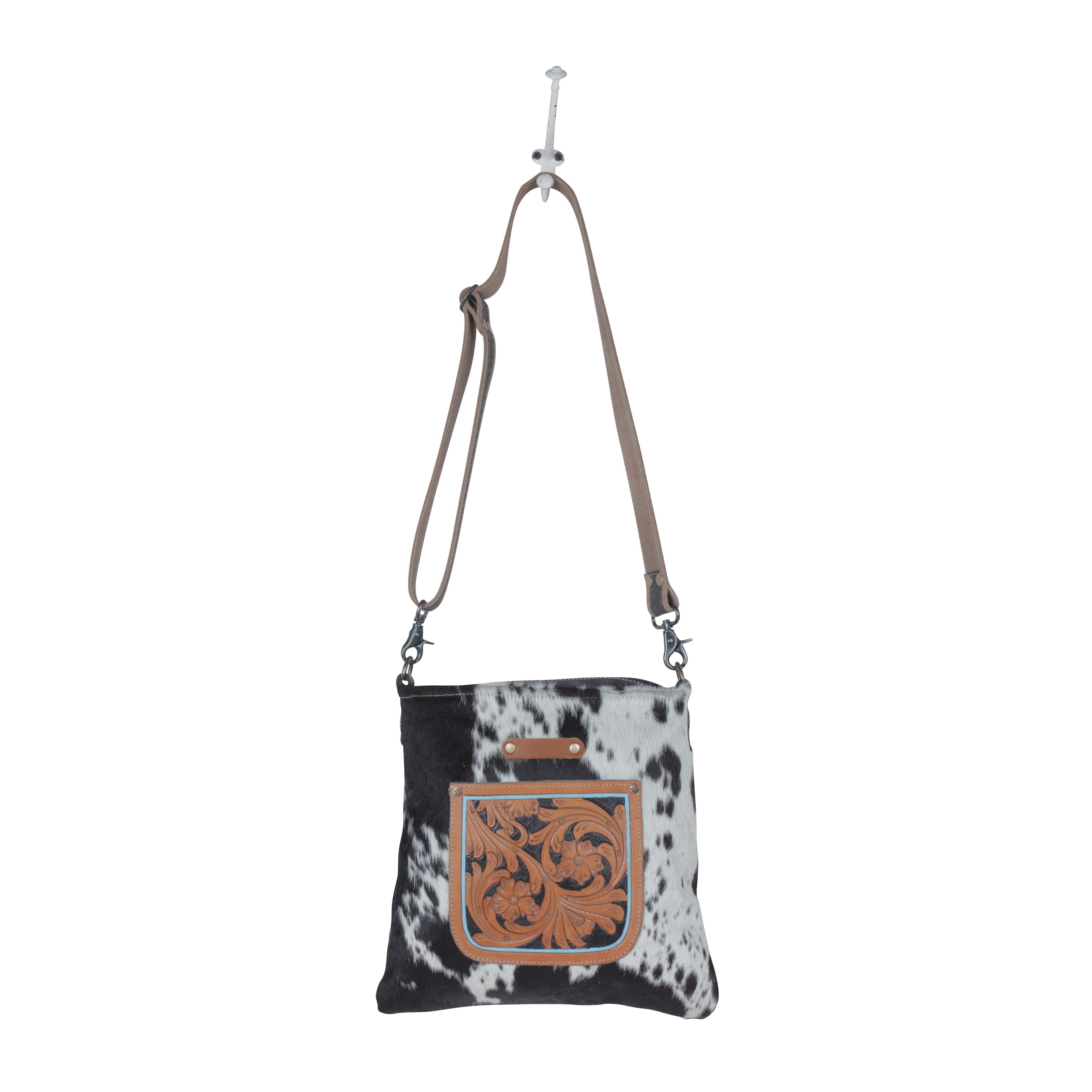Flowering Hand-Tooled Bag