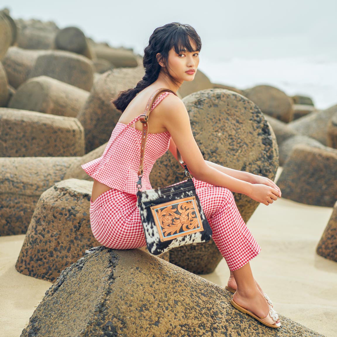 Lush Hand-Tooled Bag