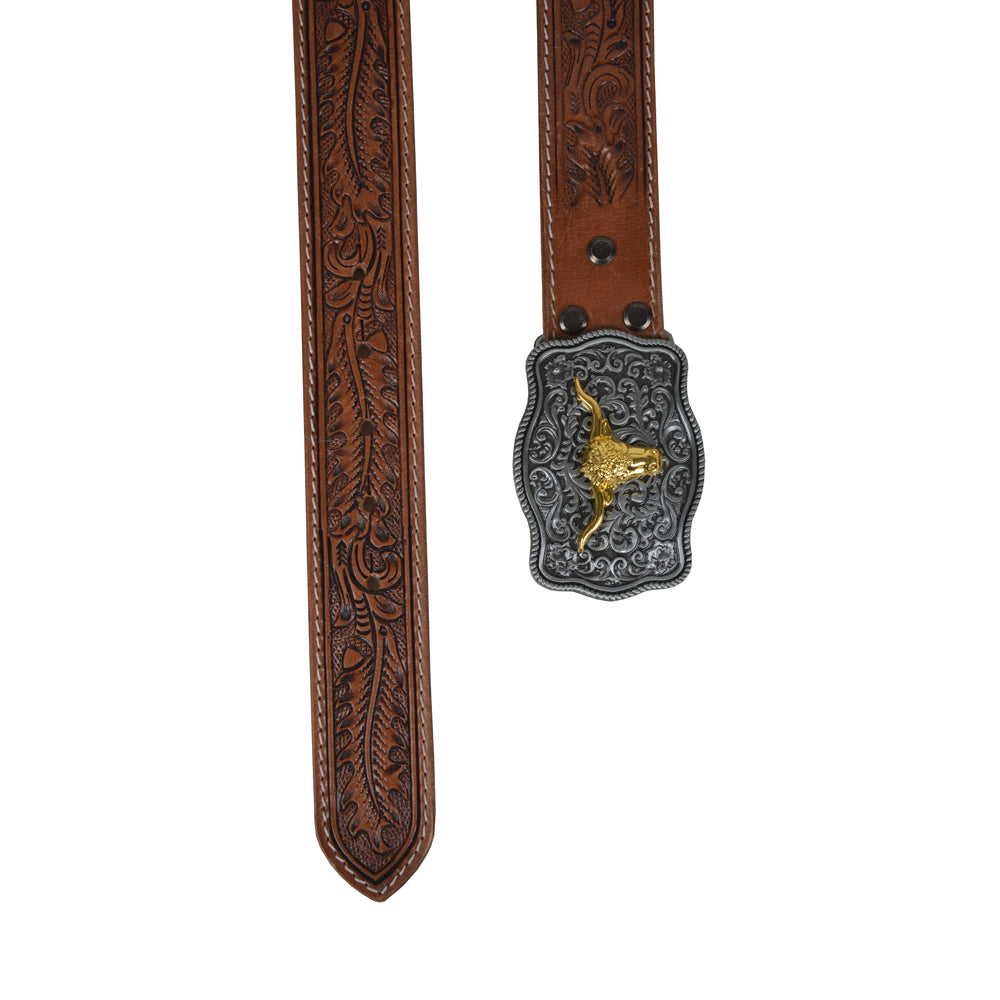 Frenzy Hand-Tooled Leather Women's Belt