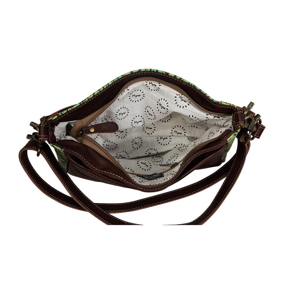 Blazing Bloom Leather & Hairon Bag