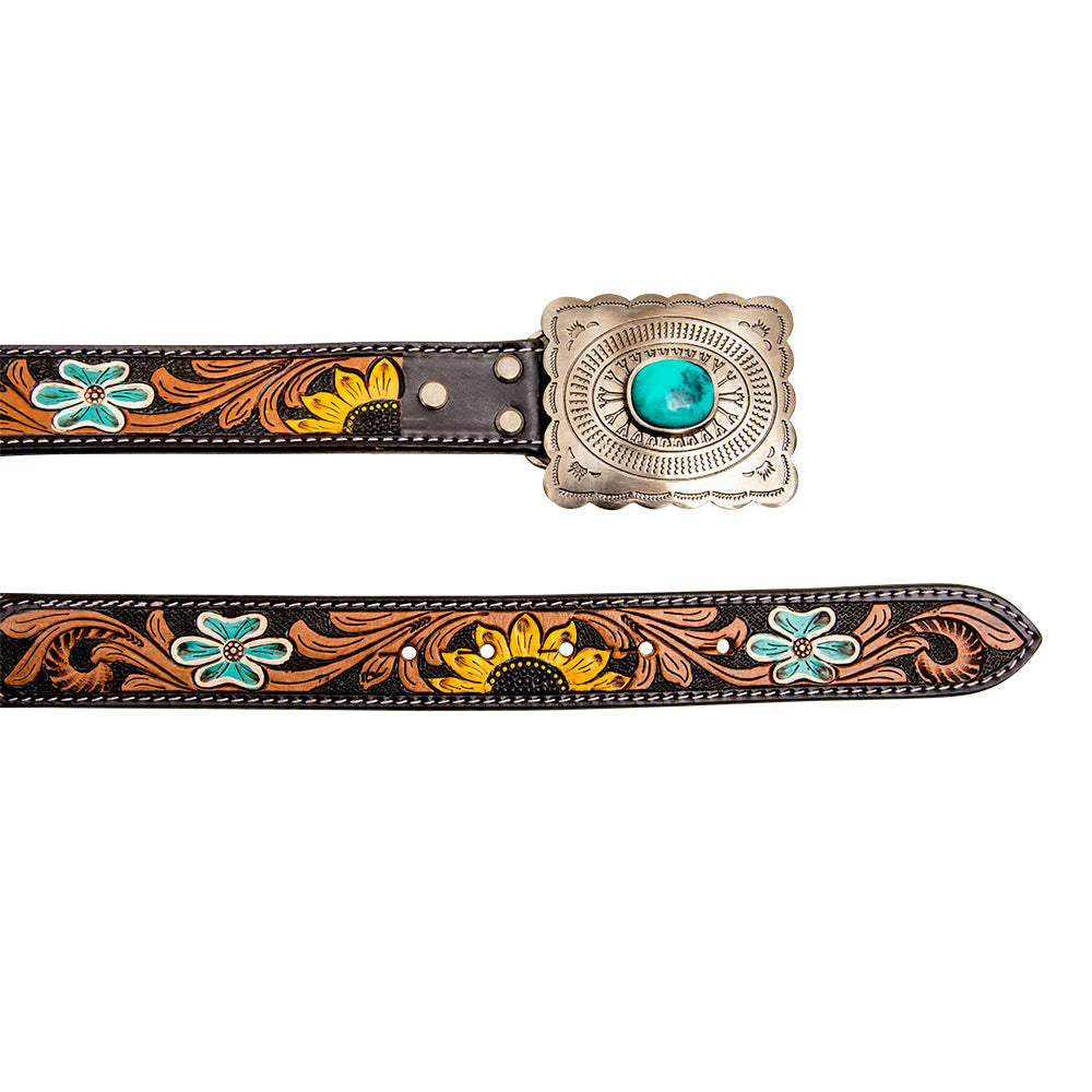 Klepto Hand-Tooled Concho Women's Belt