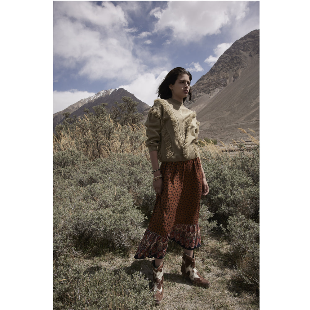 Tessa Fringe Accent Sweater