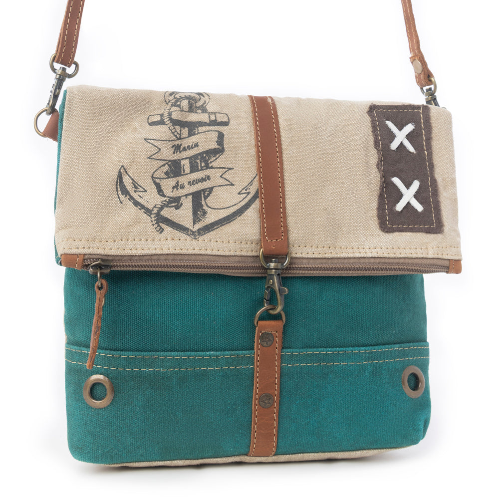 Burlander Patch Teal Small & Crossbody Bag