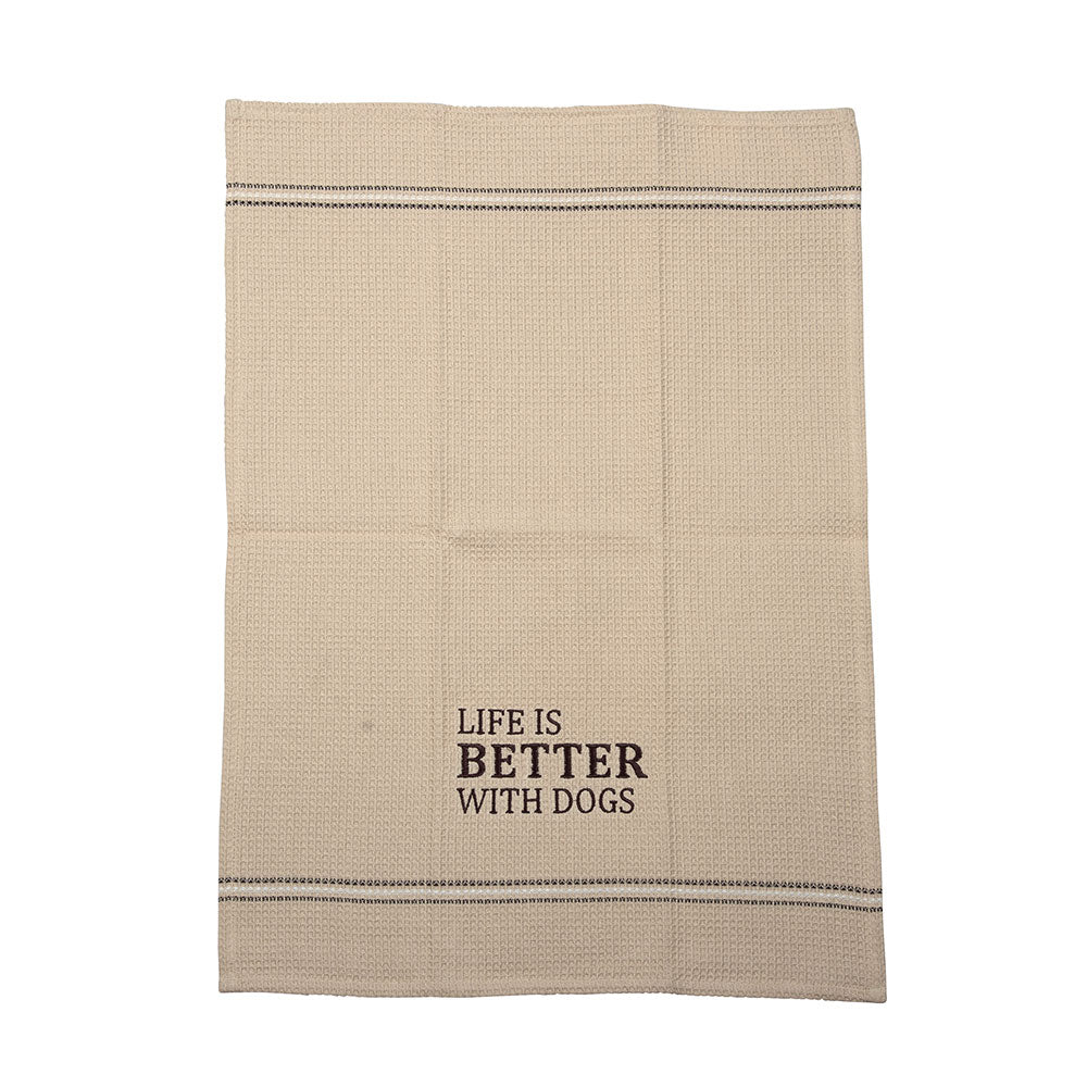 LIFE IS BETTER DISH TOWEL SET OF 2
