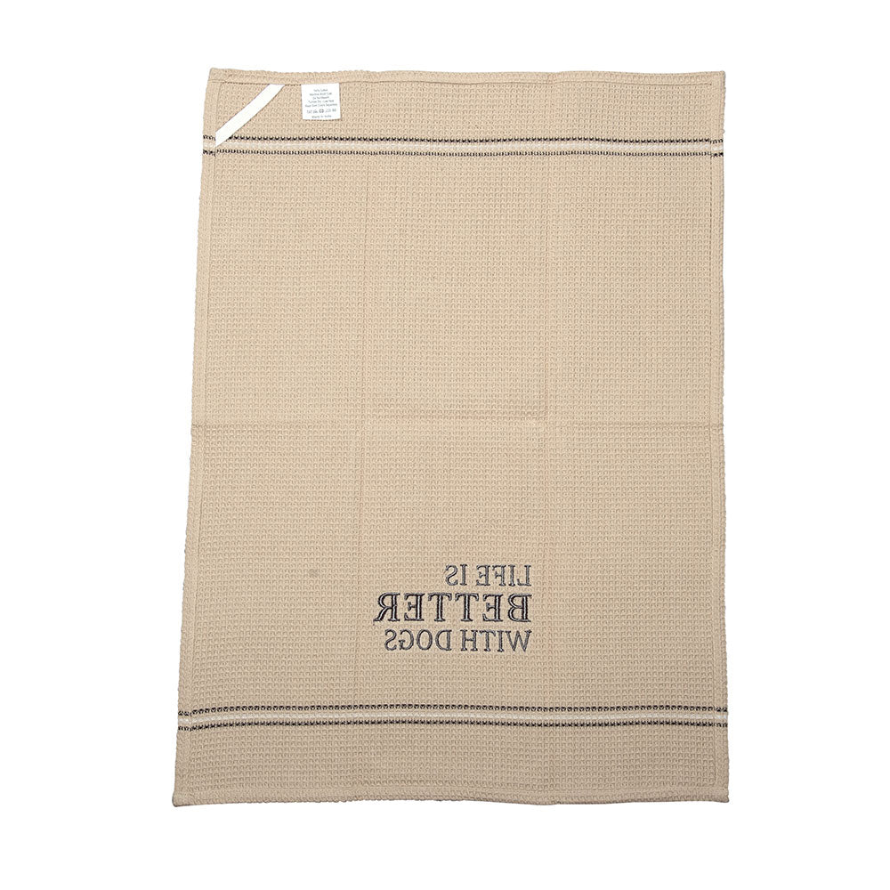 LIFE IS BETTER DISH TOWEL SET OF 2