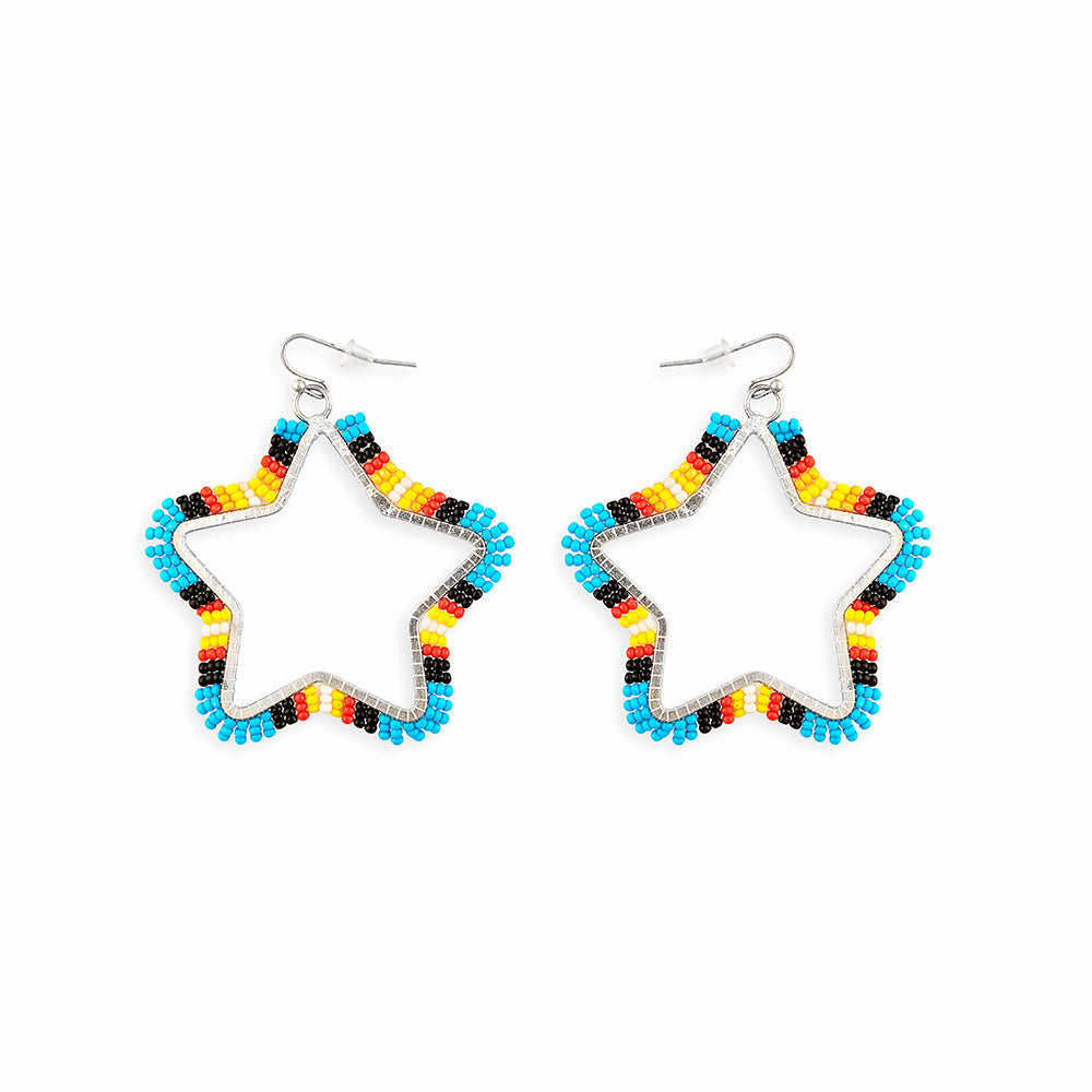 Star Light Star Bright Beaded Earrings