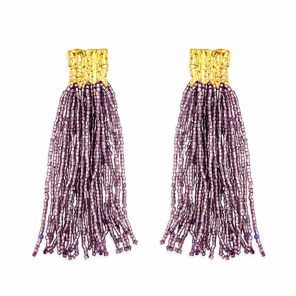 Heart's Passion Beaded Earrings