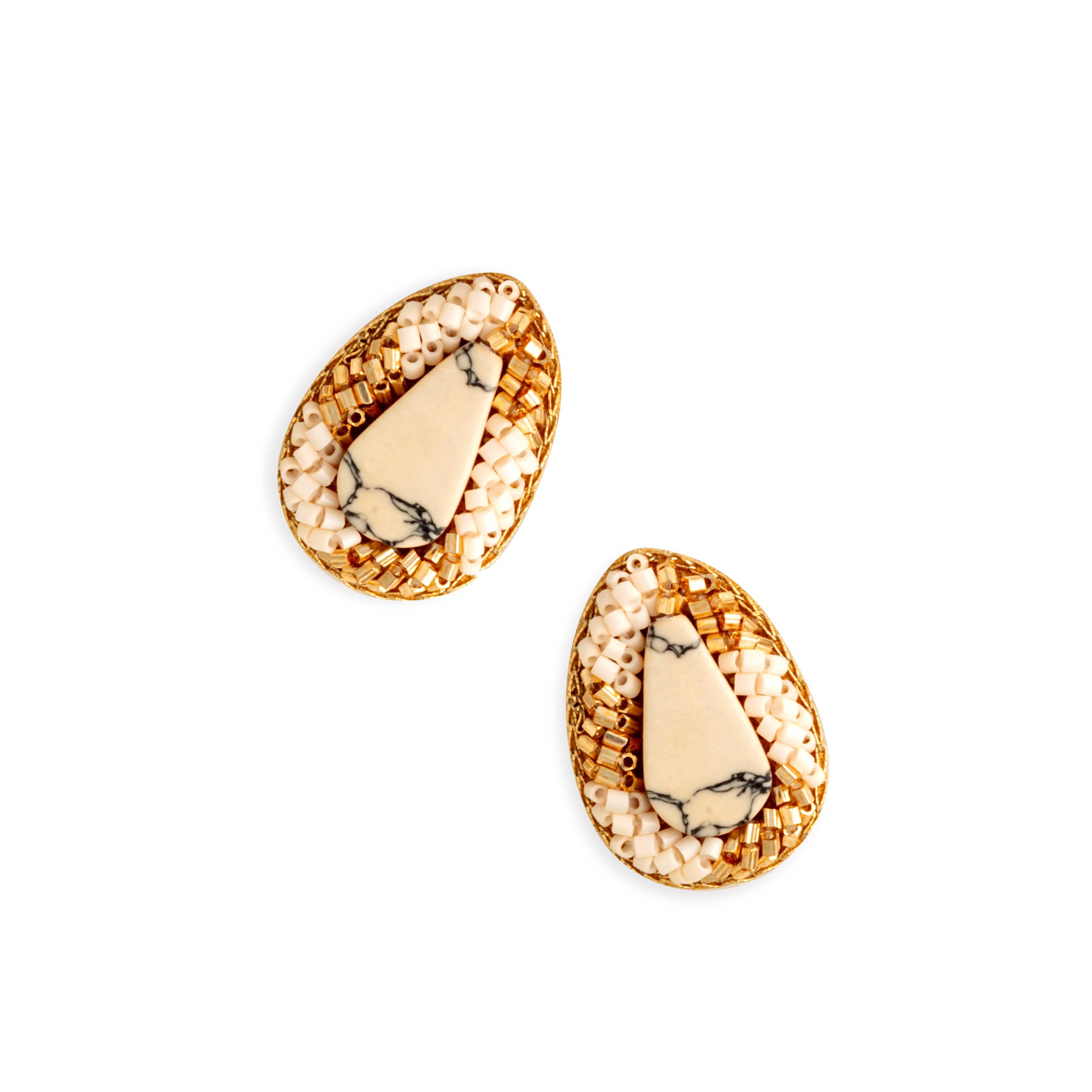 Millington Drive Beaded Studs Earrings