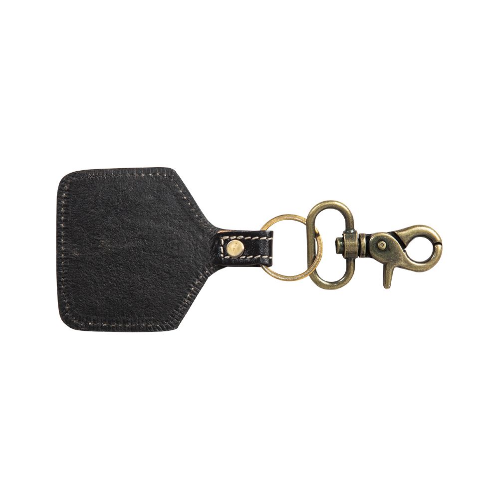 Prairie Grasslands Hand-Tooled Key Fob