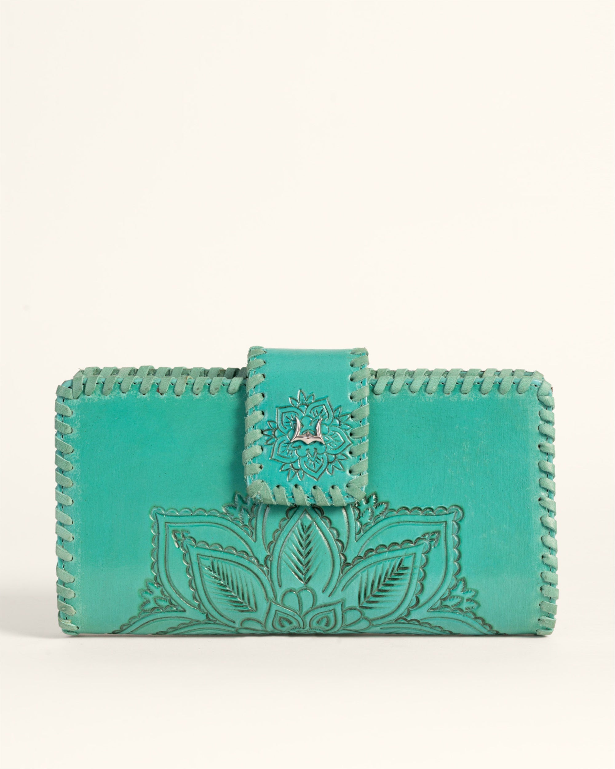 Desert Lotus Wallet - Turquoise