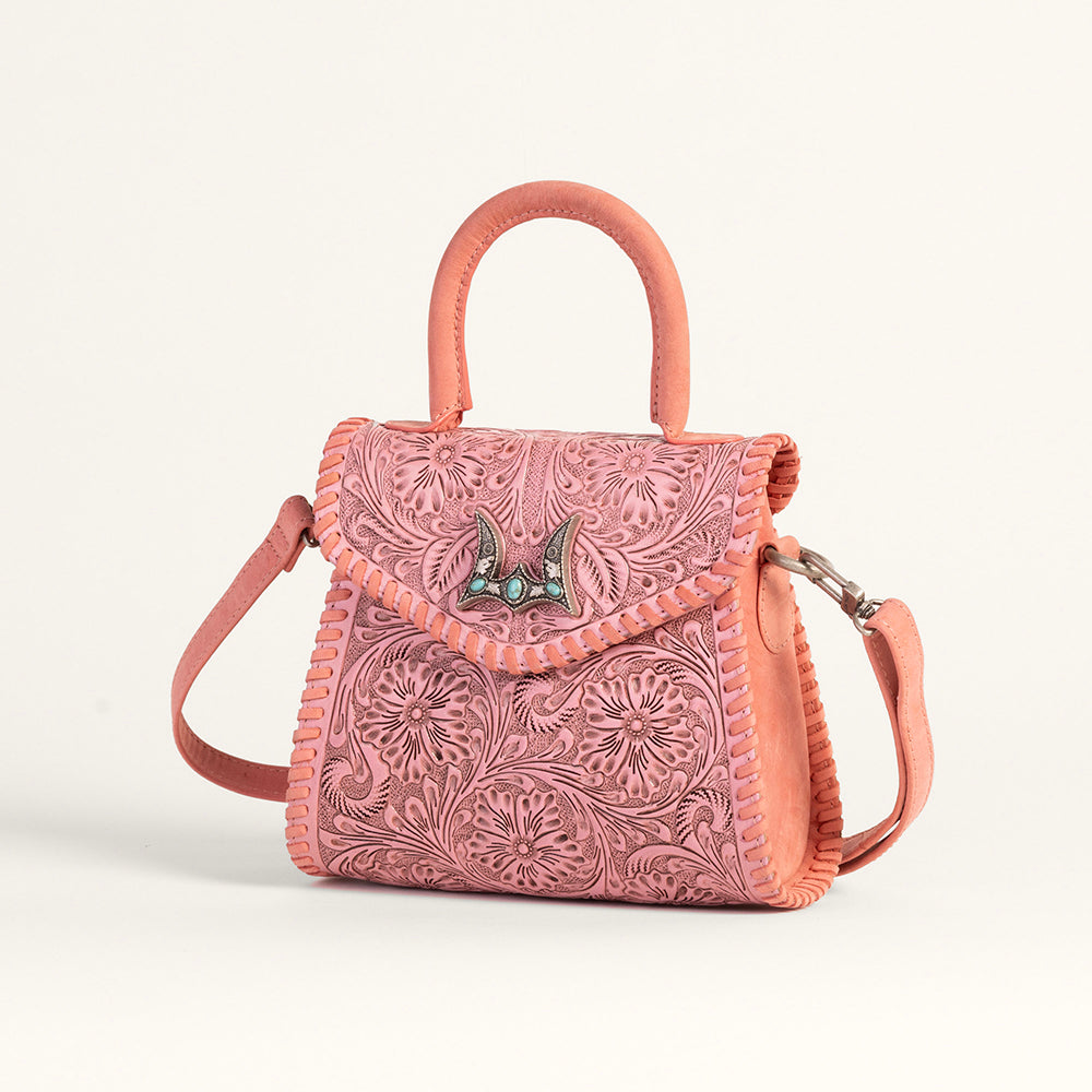 Leon Mini Handle Purse - Pink