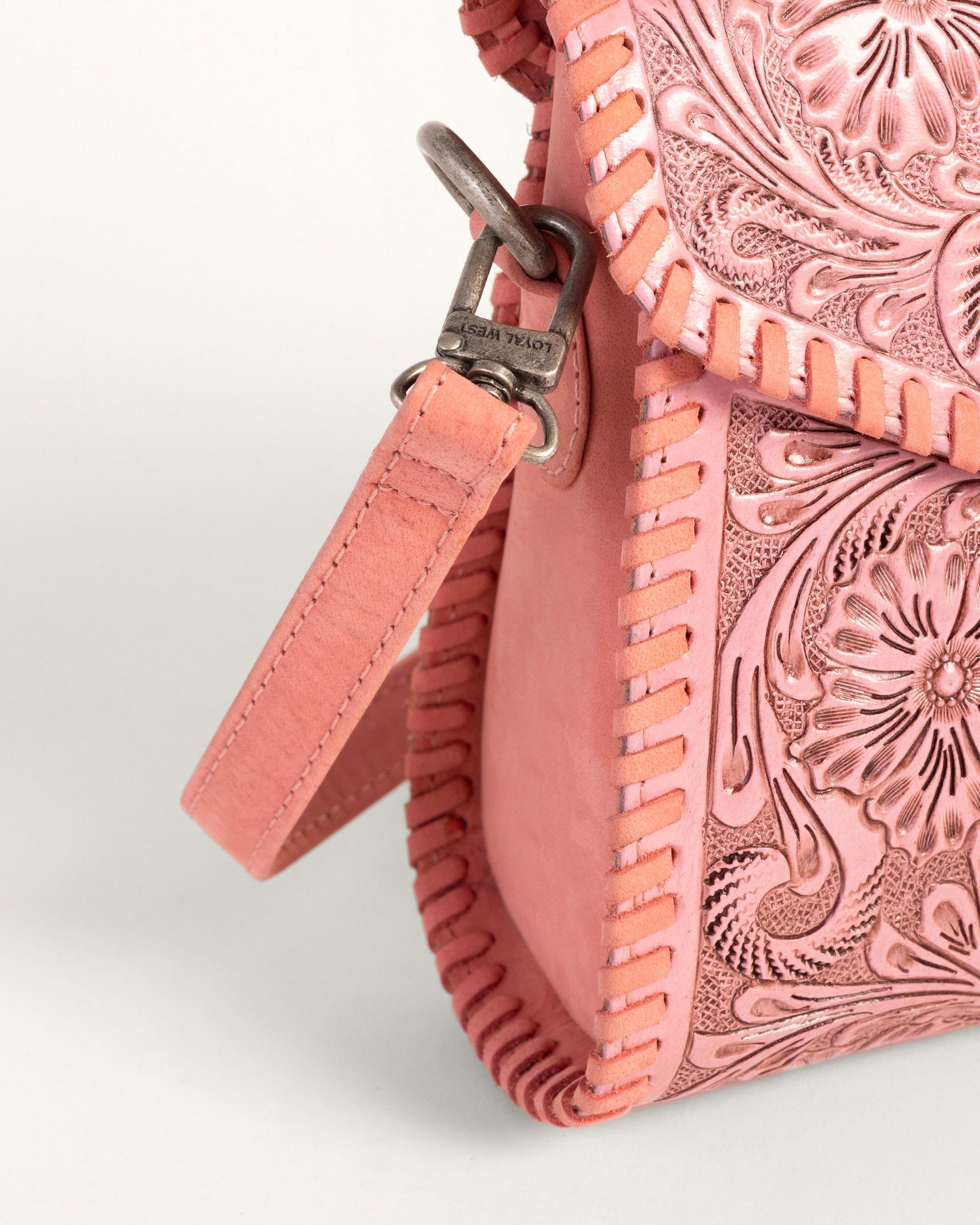 Leon Mini Handle Purse - Pink