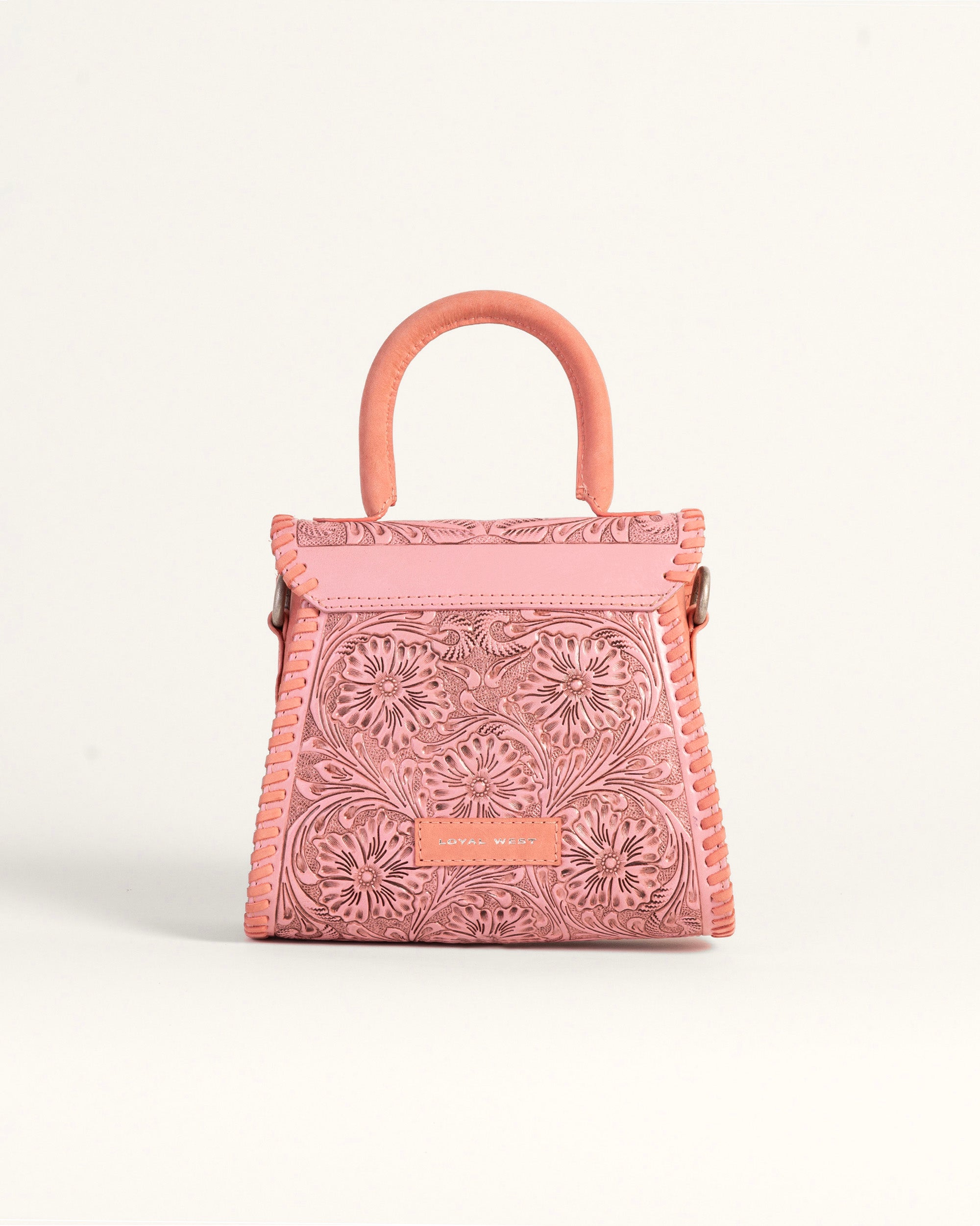 Leon Mini Handle Purse - Pink