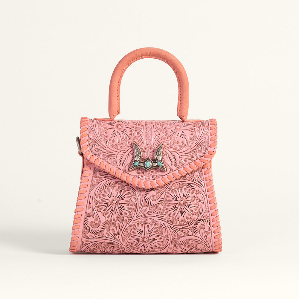 Leon Mini Handle Purse - Pink