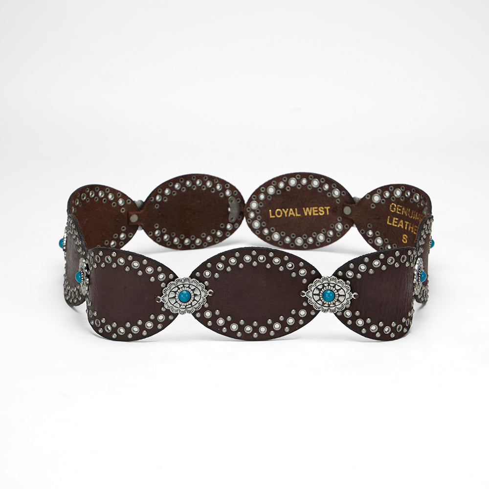 Alta Buena Leather Belt In Calfskin-Black