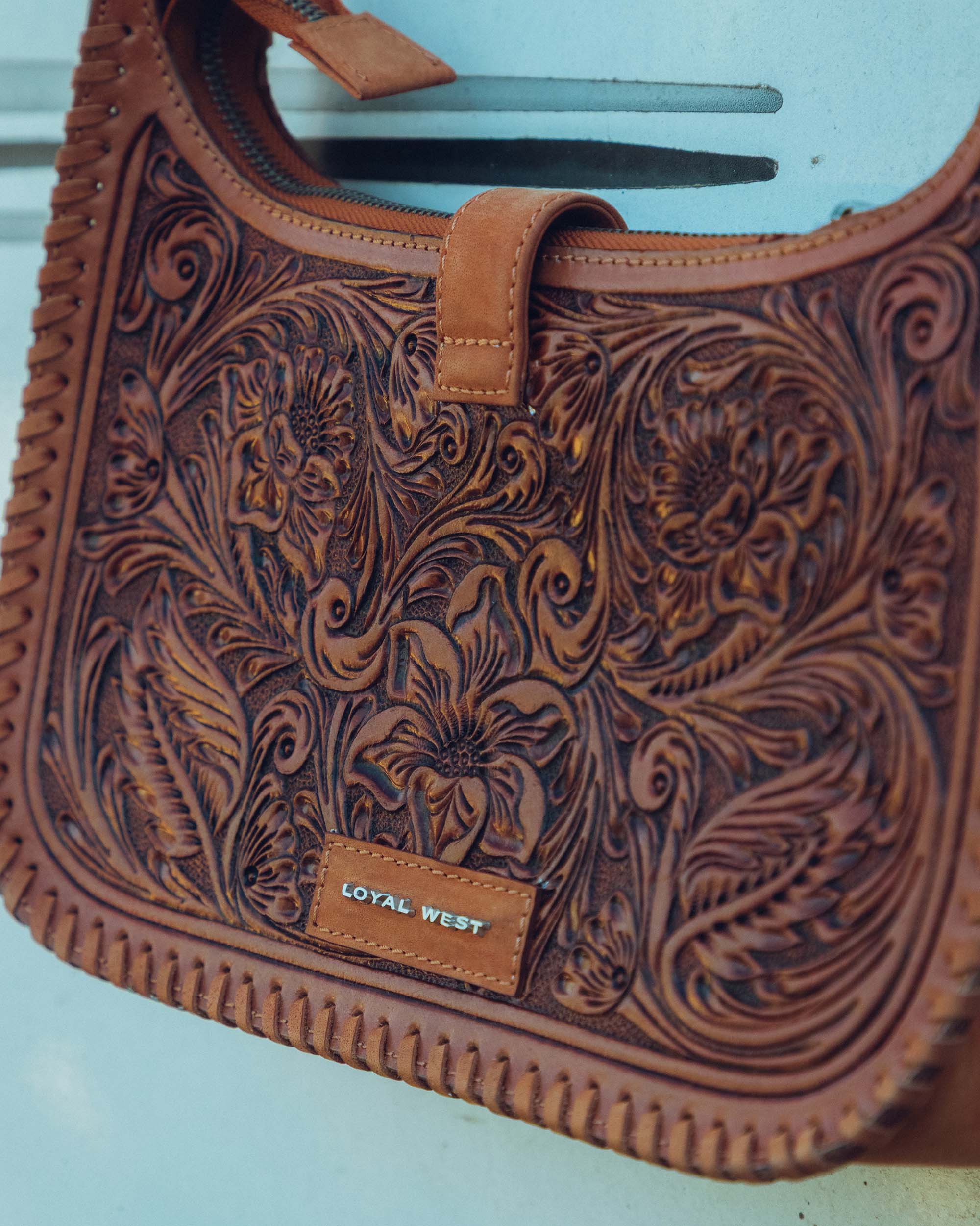 Loyal West Dannia Large Purse - Saddle Brown