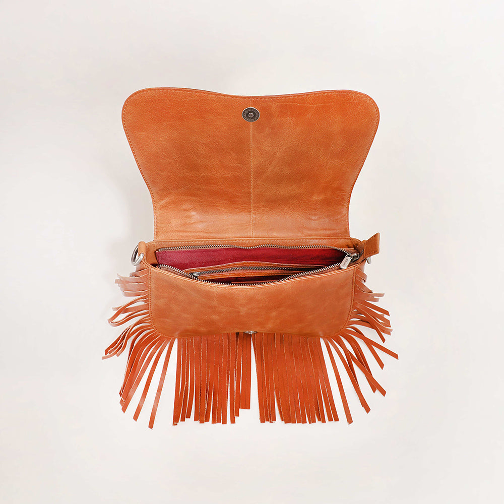 Boho Medium Tassle Bag