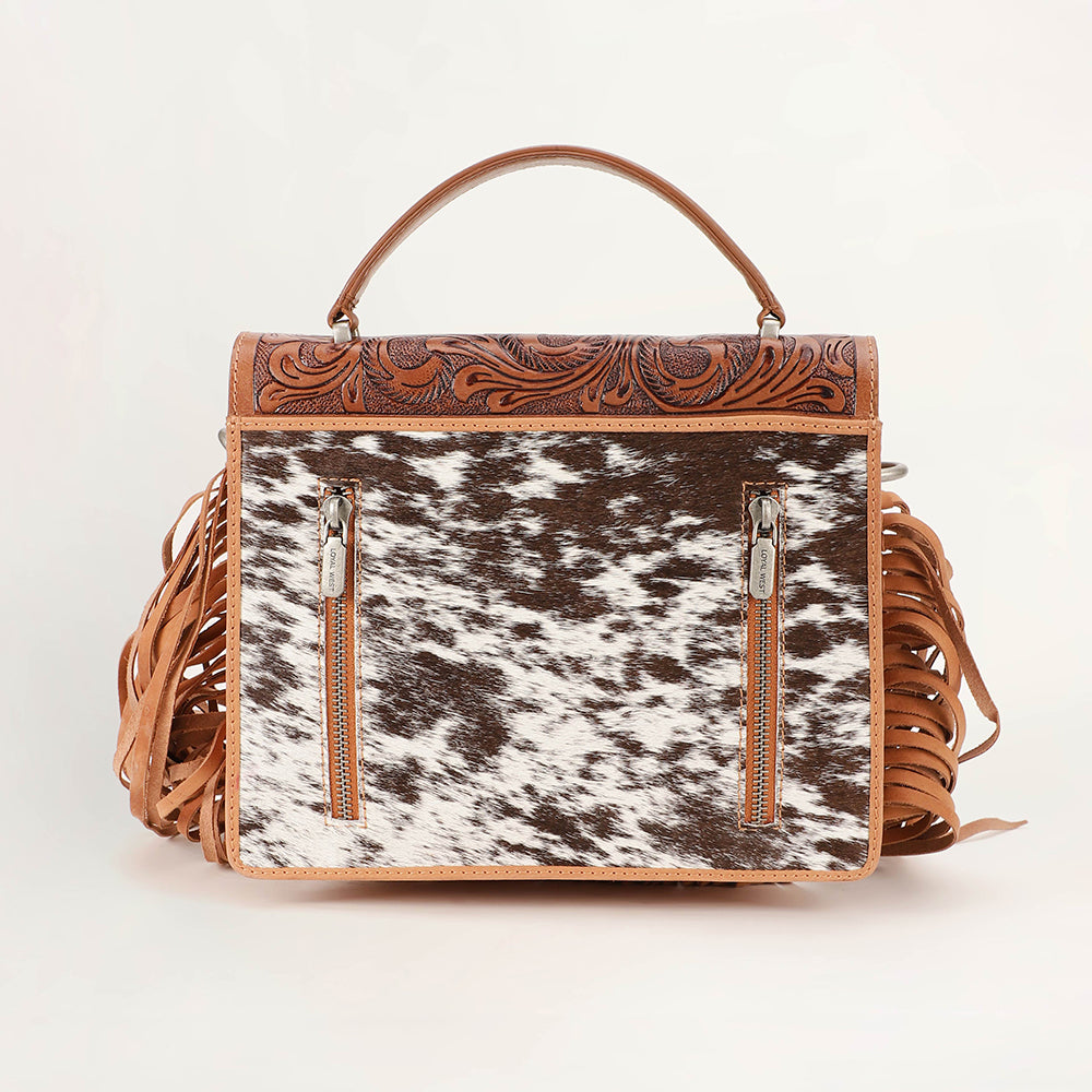 Classic Flap Medium Tassle Bag Cowhide And Calfskin