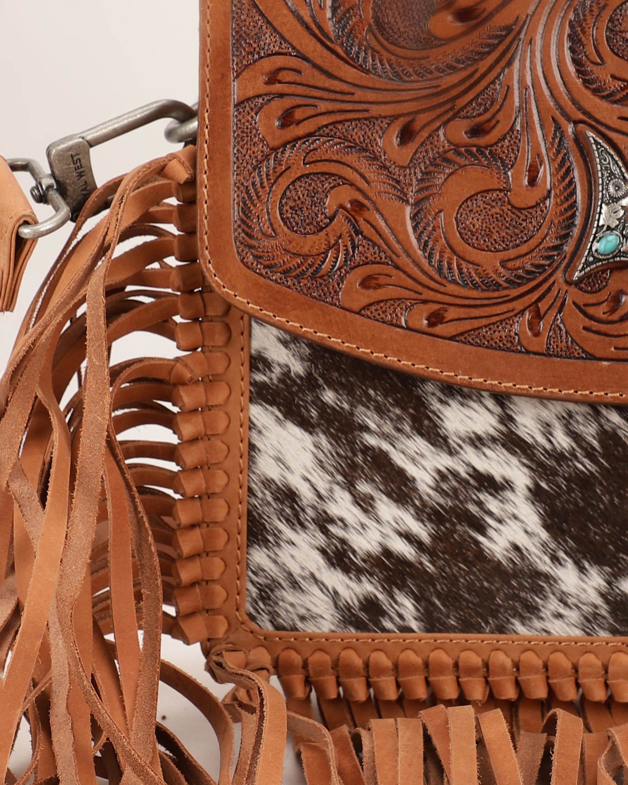Classic Flap Medium Tassle Bag Cowhide And Calfskin