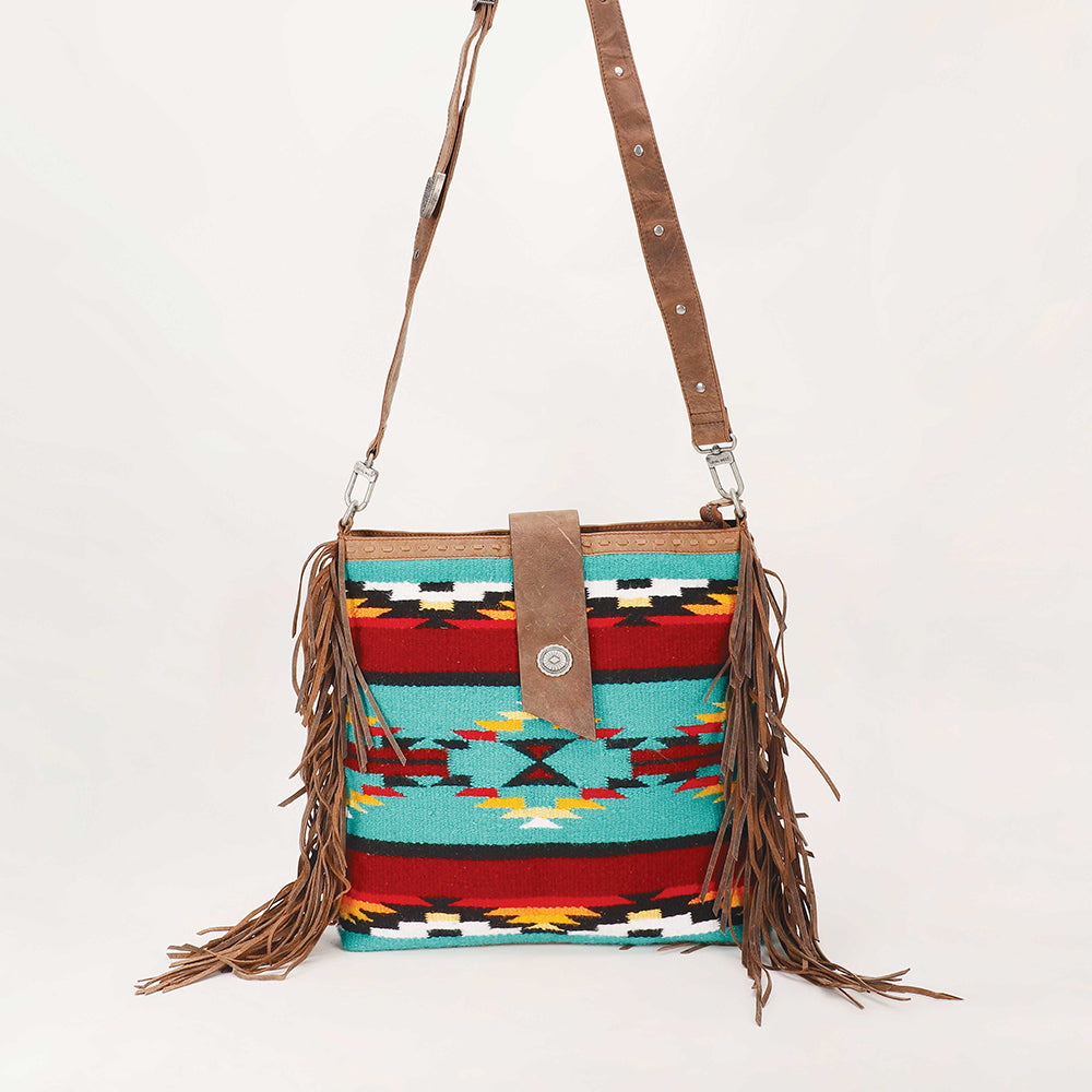 Long Chap Cowhide Tassle Bag