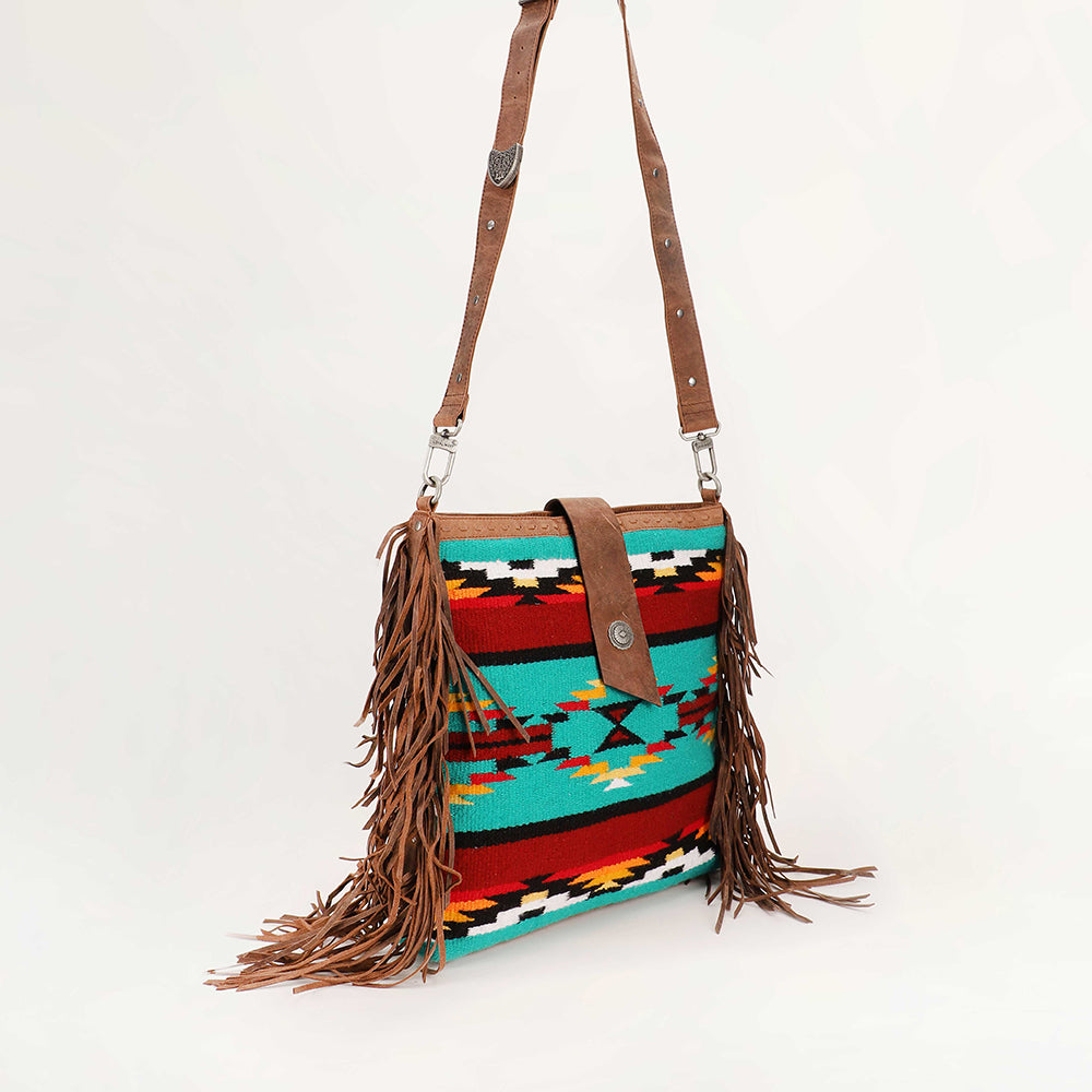 Long Chap Cowhide Tassle Bag