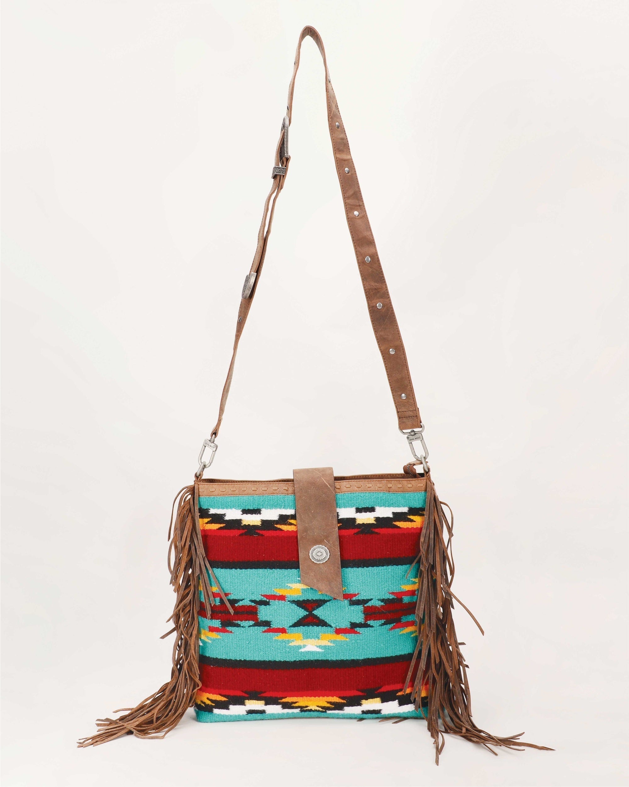 Long Chap Cowhide Tassle Bag
