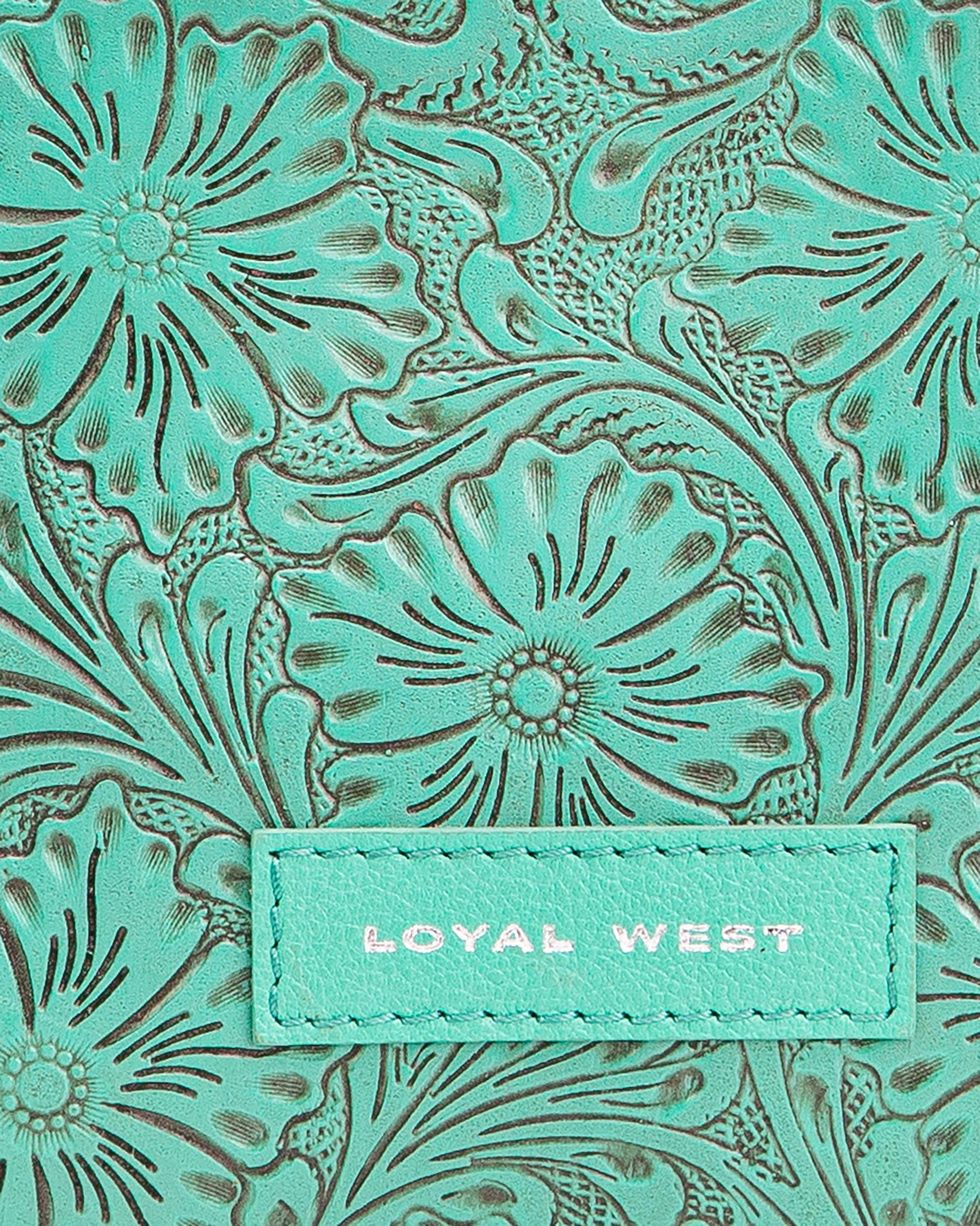 Leon Mini Handle Purse - Turquoise