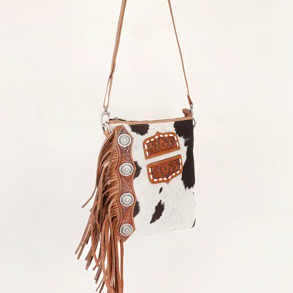 Ranch Queen Cowhide Tassle-Bag