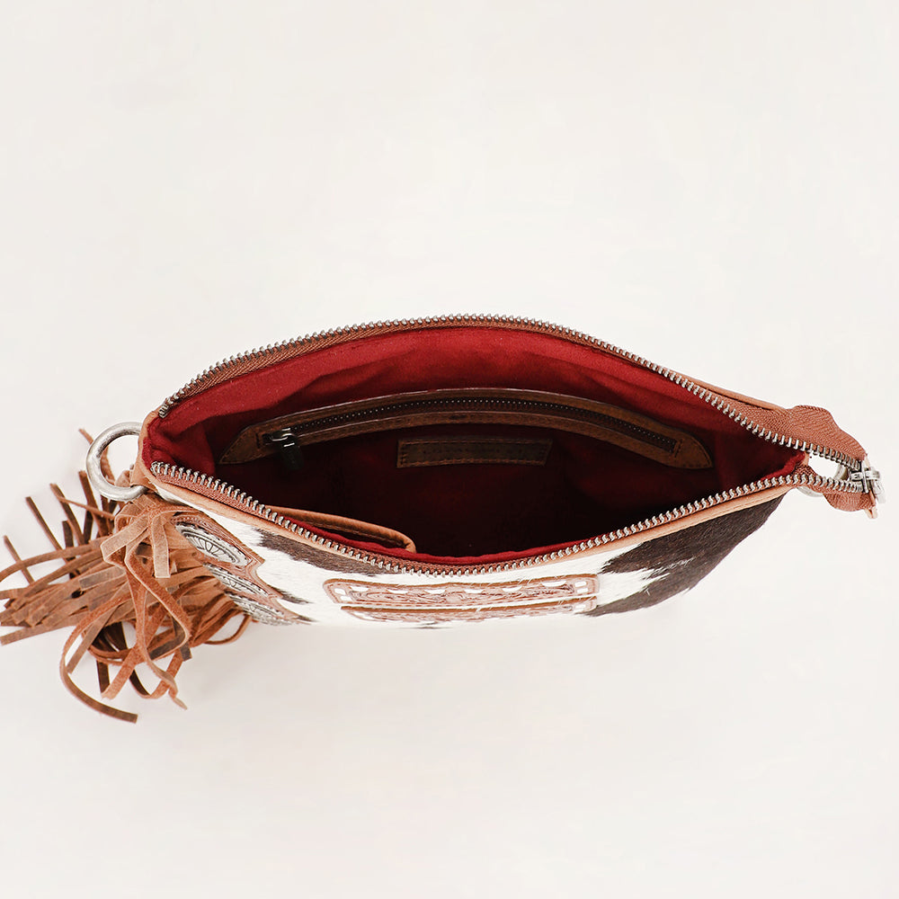 Ranch Queen Cowhide Tassle-Bag