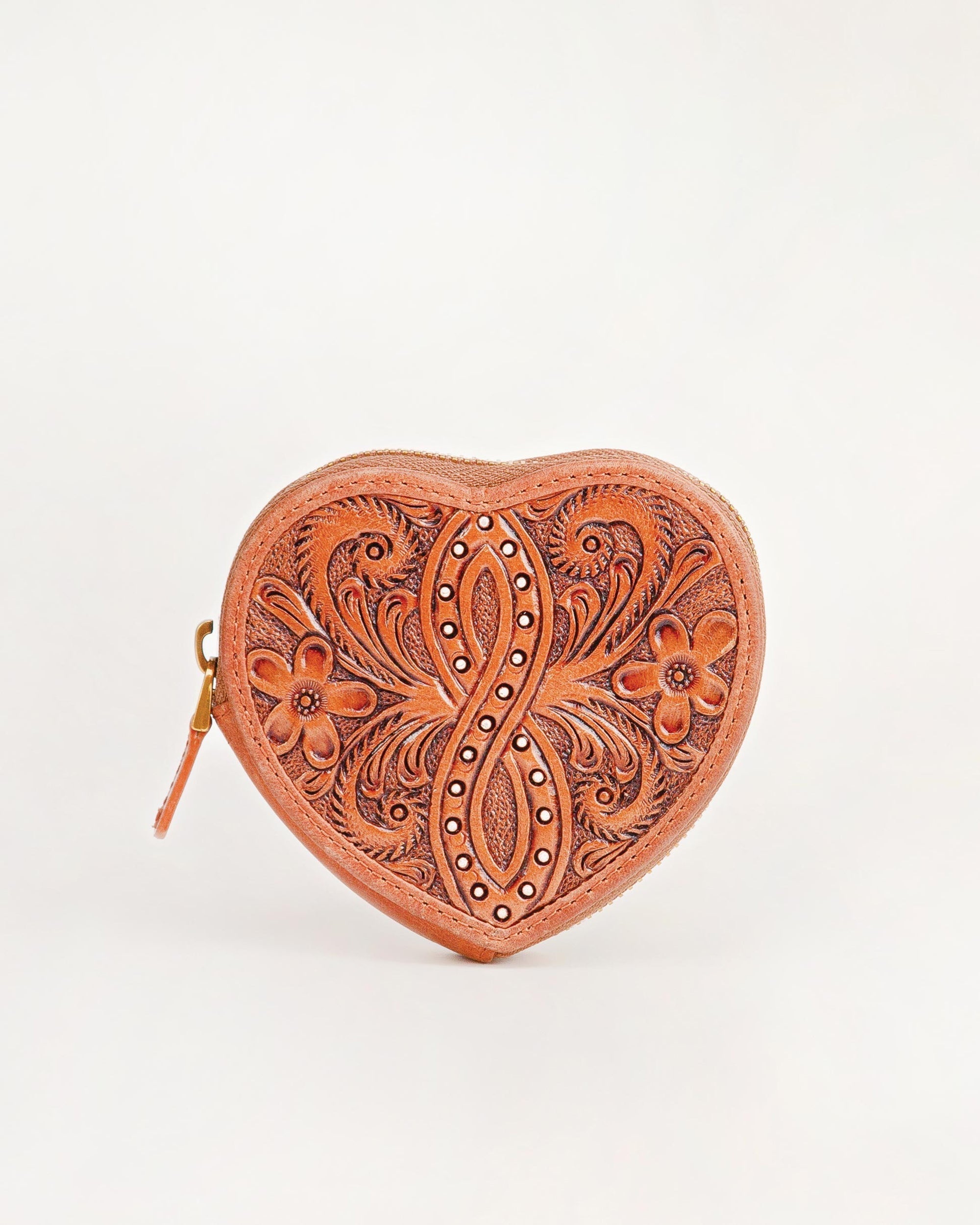 Cupid Coin Pouch Embossed Floral