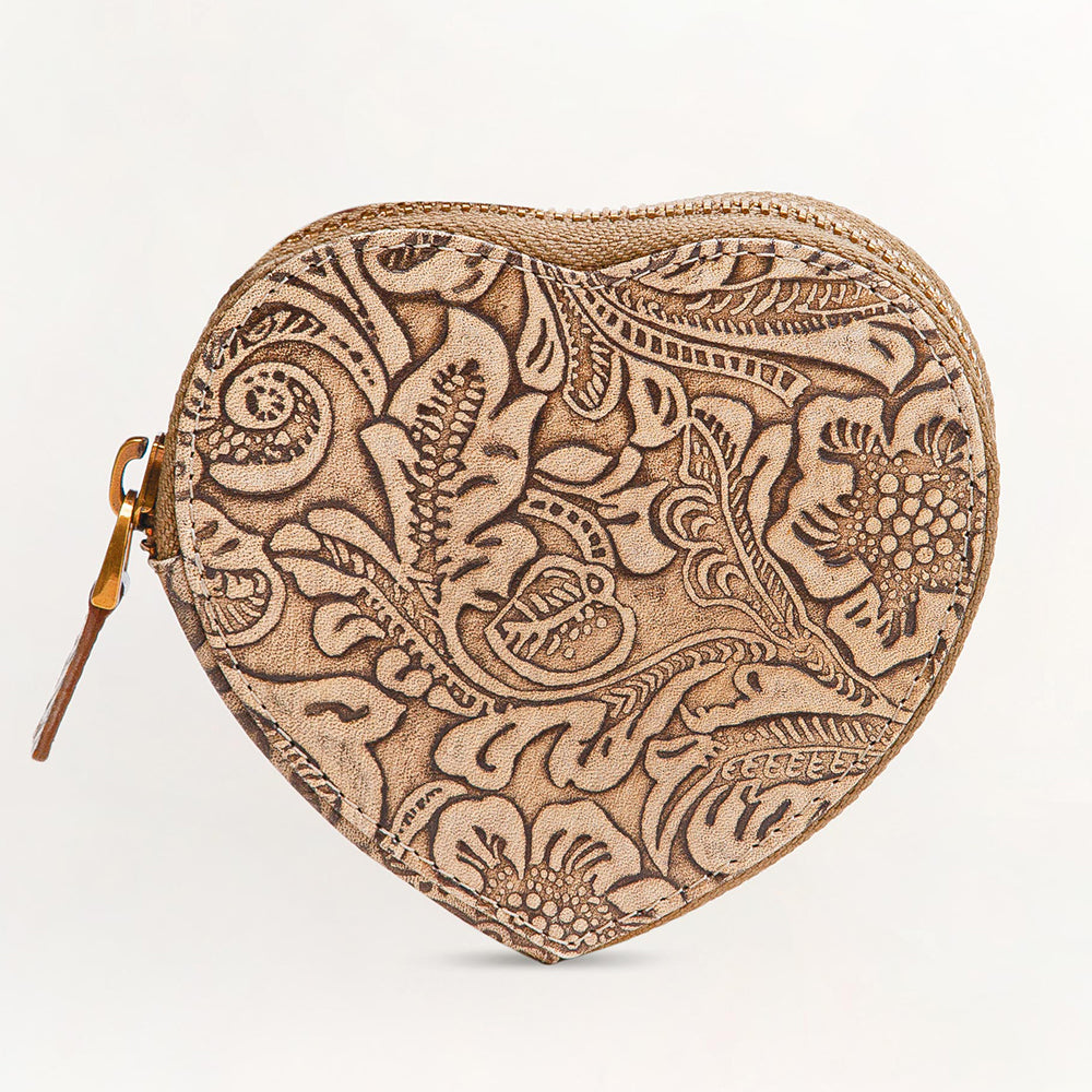 Cupid Coin Pouch Embossed Floral