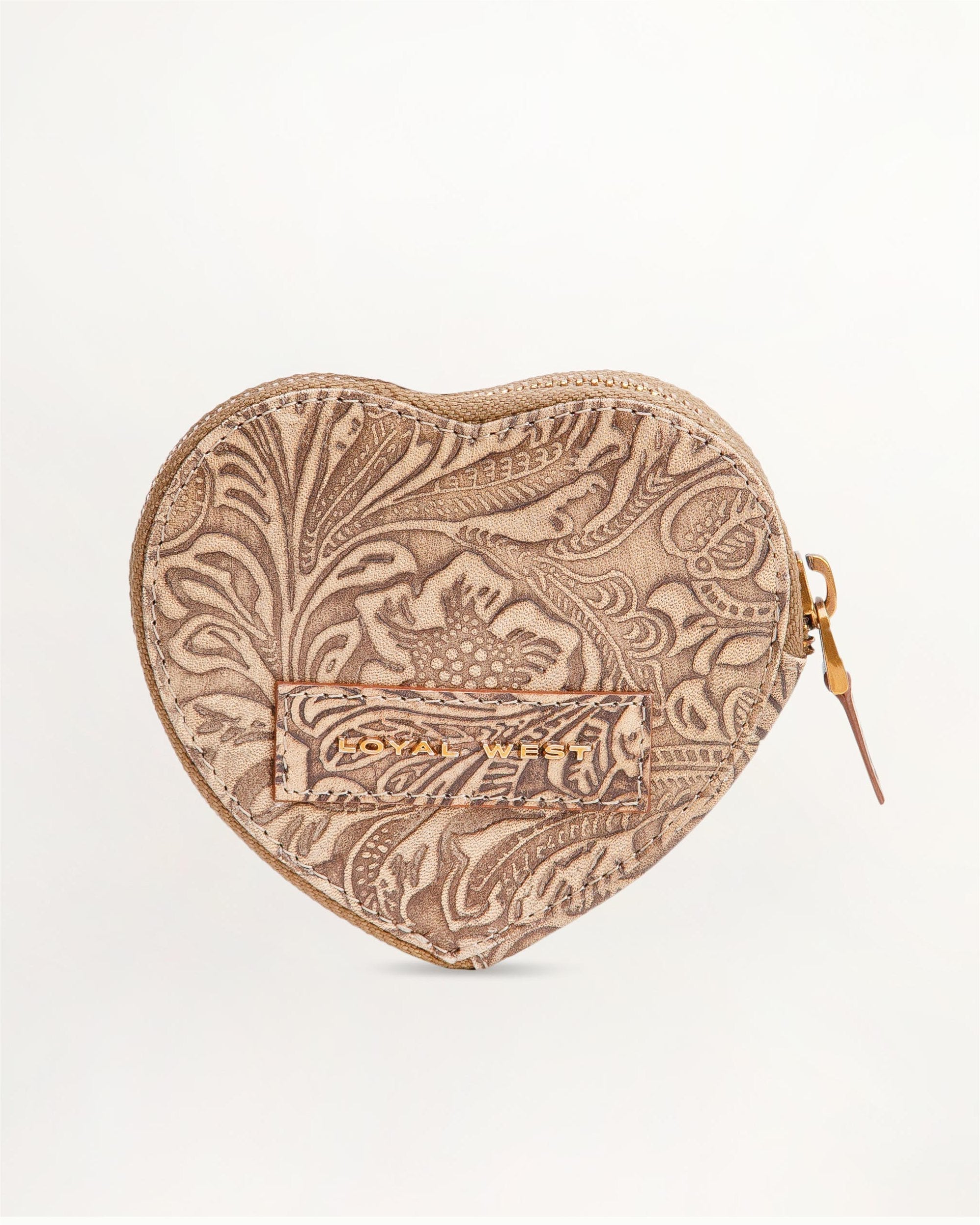 Cupid Coin Pouch Embossed Floral