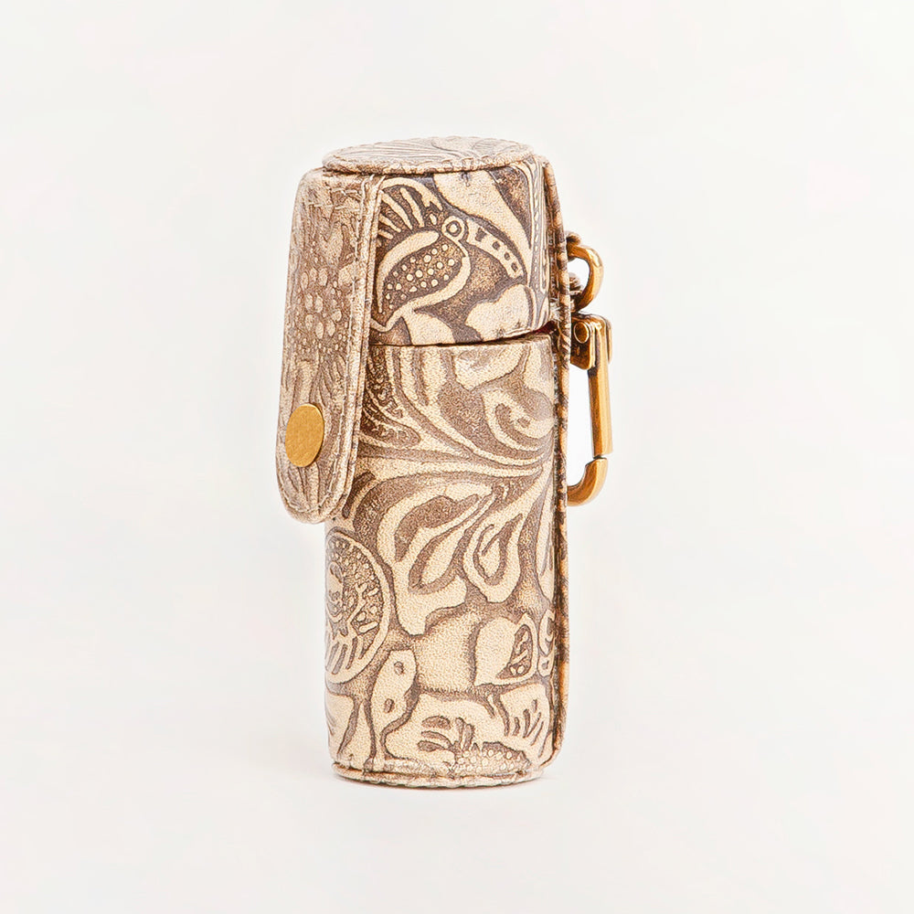 Painted Pony Lipstick Case Embossed Floral