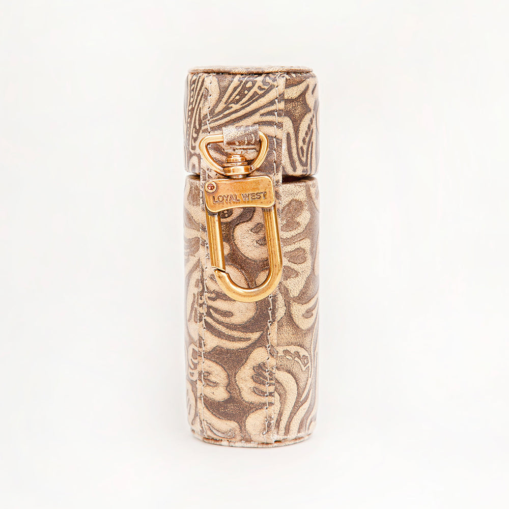 Painted Pony Lipstick Case Embossed Floral