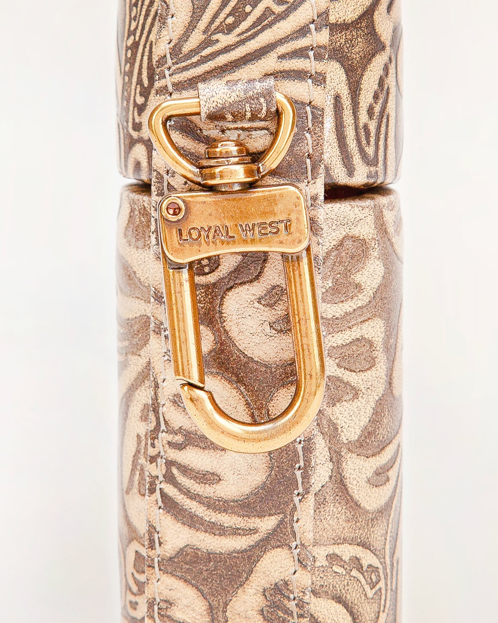 Painted Pony Lipstick Case Embossed Floral